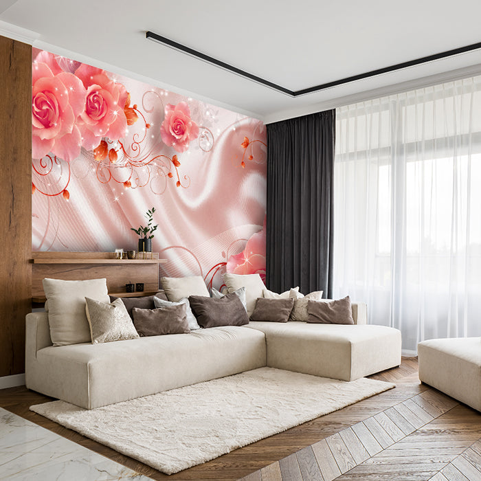 Fototapete Rosen Ornaments Rosa M1253 - Bild 1 Fototapete Rosen Ornaments Rosa M1253 - Bild 1