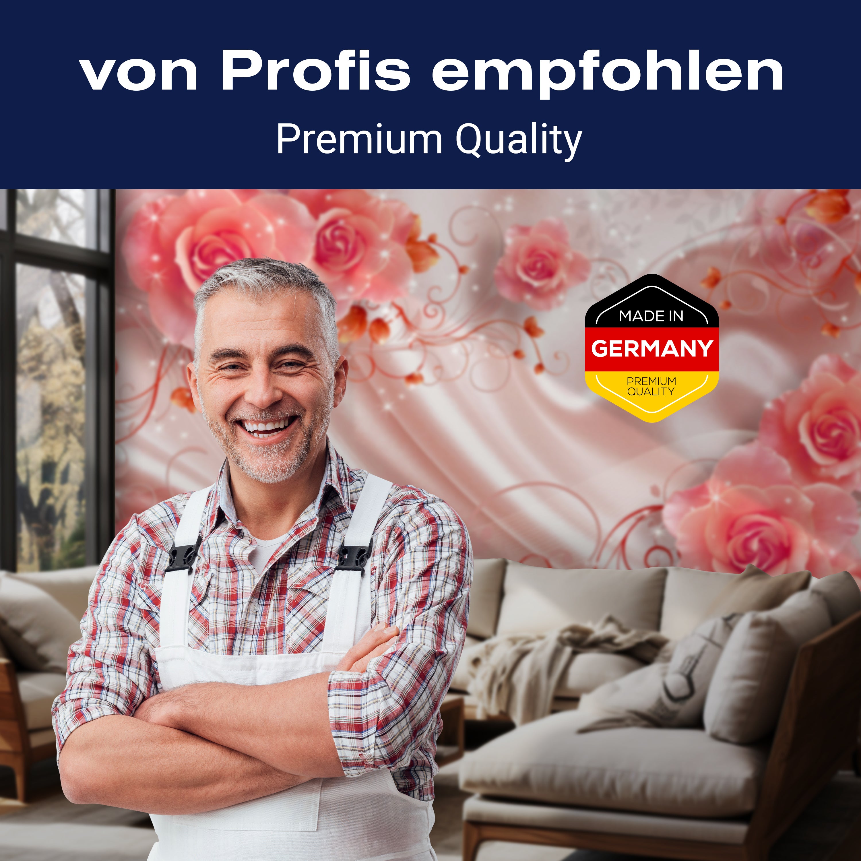 Fototapete Rosen Ornaments Rosa M1253 - Bild 5 Fototapete Rosen Ornaments Rosa M1253 - Bild 5