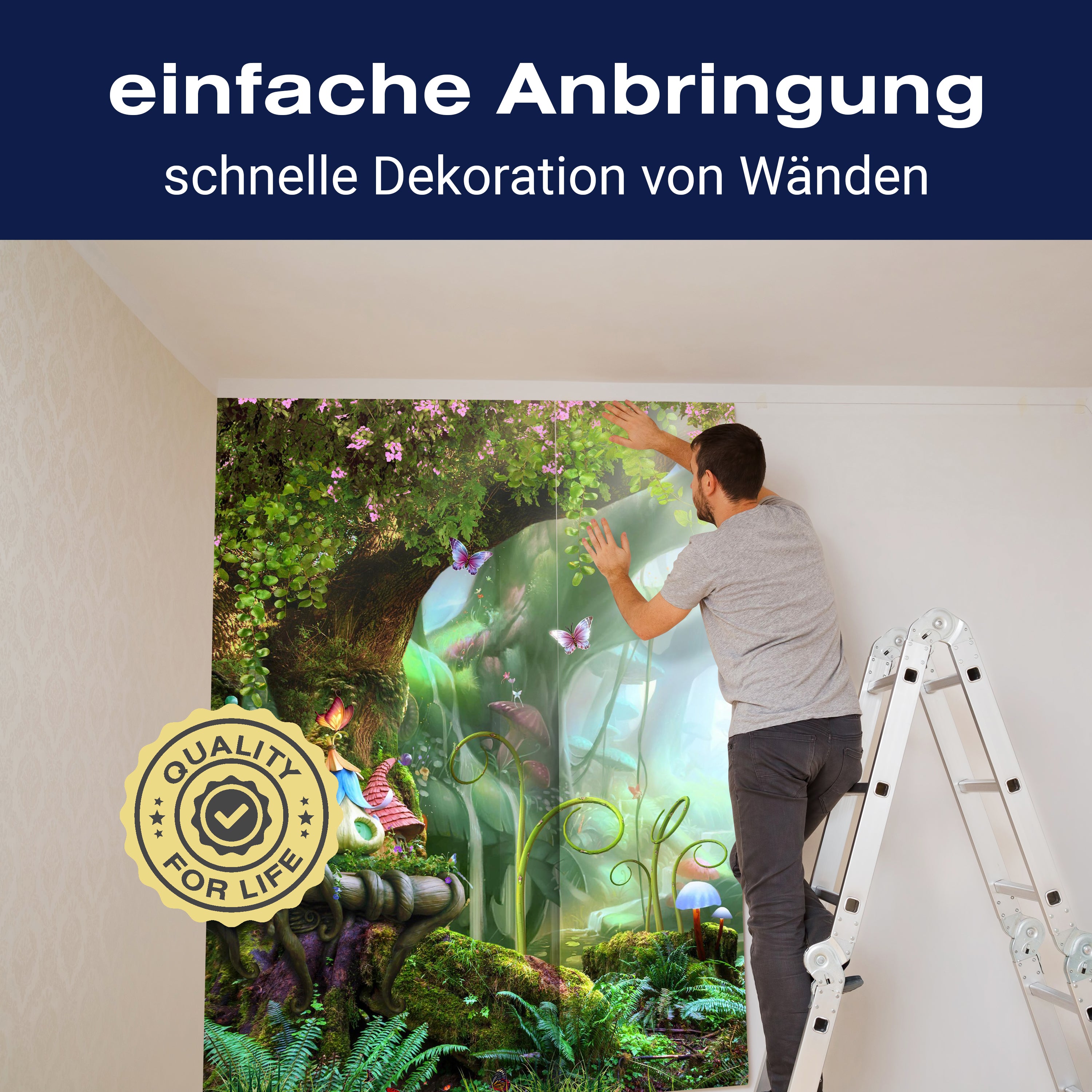 Fototapete Pilz Fantasy Baum Märchen M1262 - Bild 3 Fototapete Pilz Fantasy Baum Märchen M1262 - Bild 3