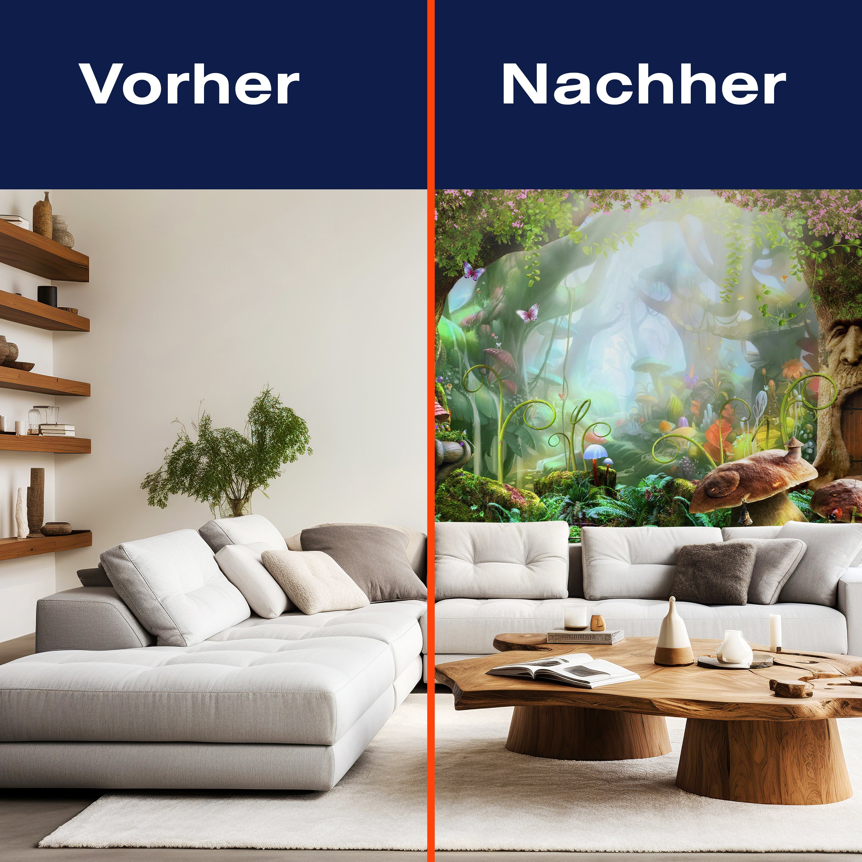 Fototapete Pilz Fantasy Baum Märchen M1262 - Bild 9 Fototapete Pilz Fantasy Baum Märchen M1262 - Bild 9