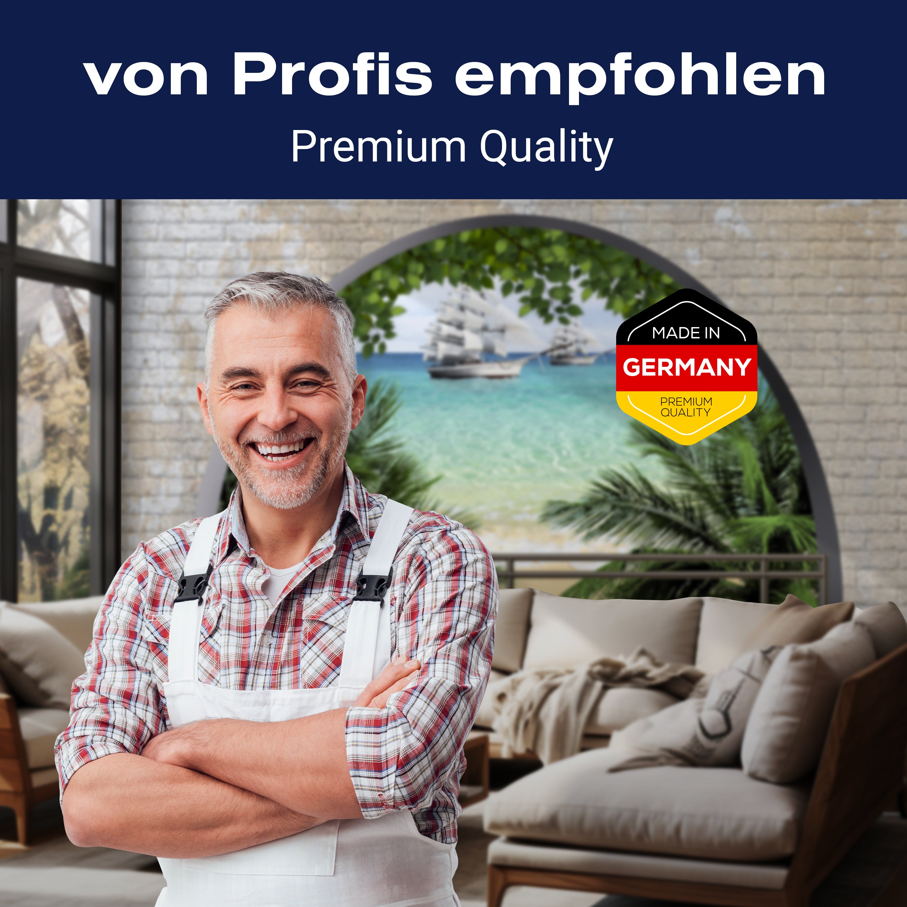 Fototapete Ziegelmauer Meer Palmen M1270 - Bild 5 Fototapete Ziegelmauer Meer Palmen M1270 - Bild 5