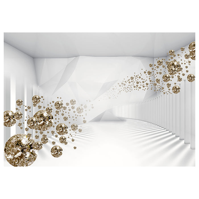 Fototapete Weiss 3D Diamant M1273 - Bild 2 Fototapete Weiss 3D Diamant M1273 - Bild 2