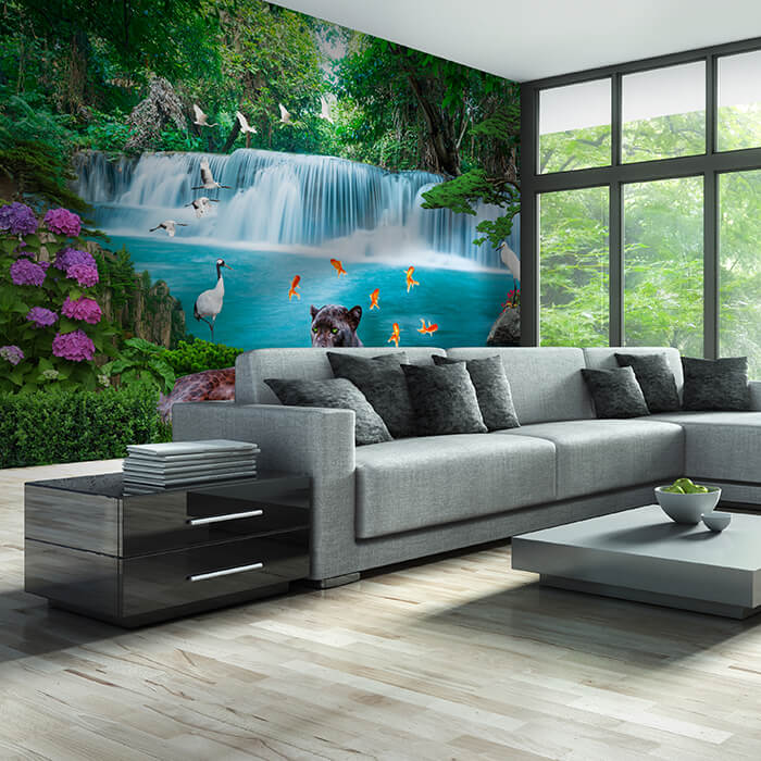 Fototapete Wasserfall Dschungel M1294 - Bild 1 Fototapete Wasserfall Dschungel M1294 - Bild 1