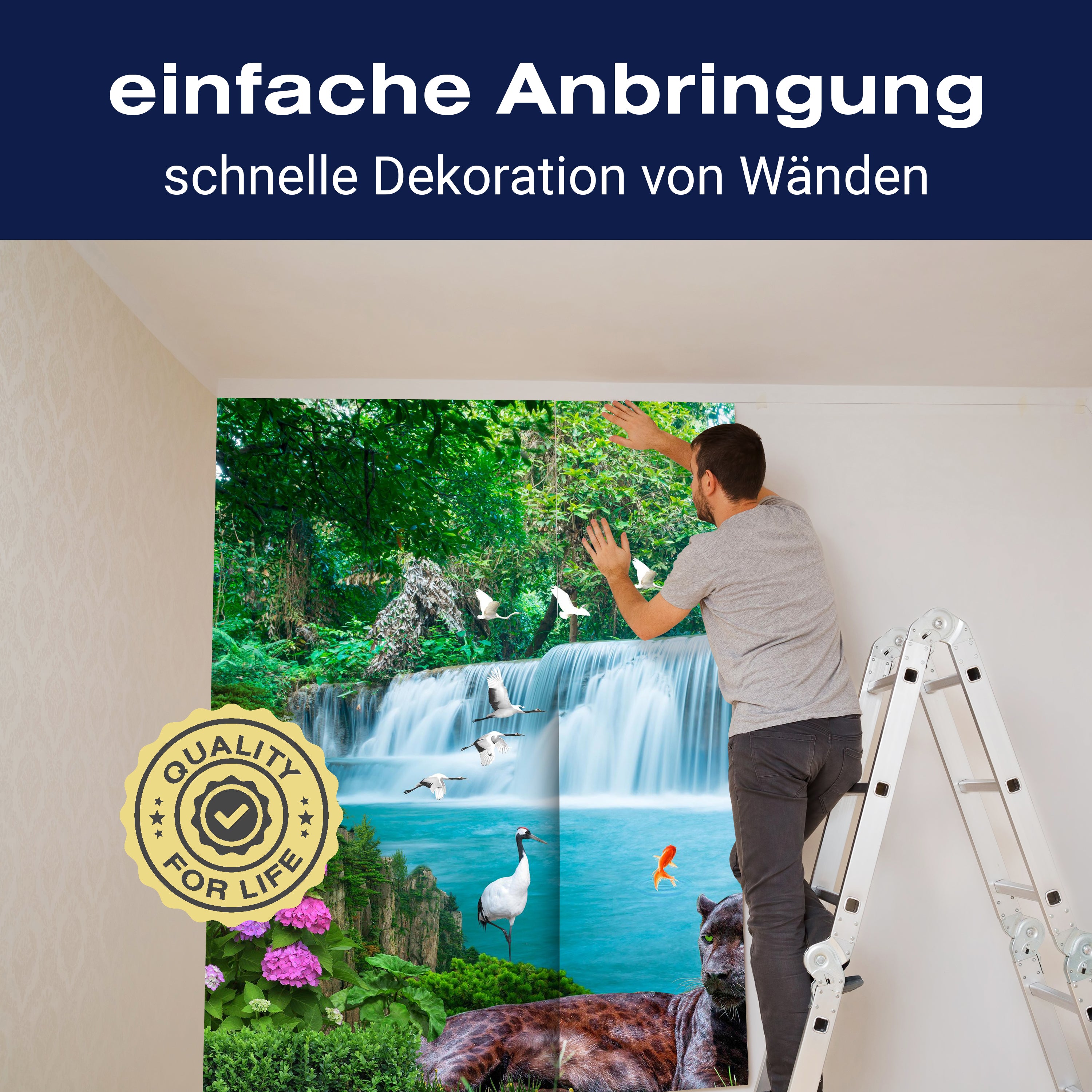 Fototapete Wasserfall Dschungel M1294 - Bild 3 Fototapete Wasserfall Dschungel M1294 - Bild 3