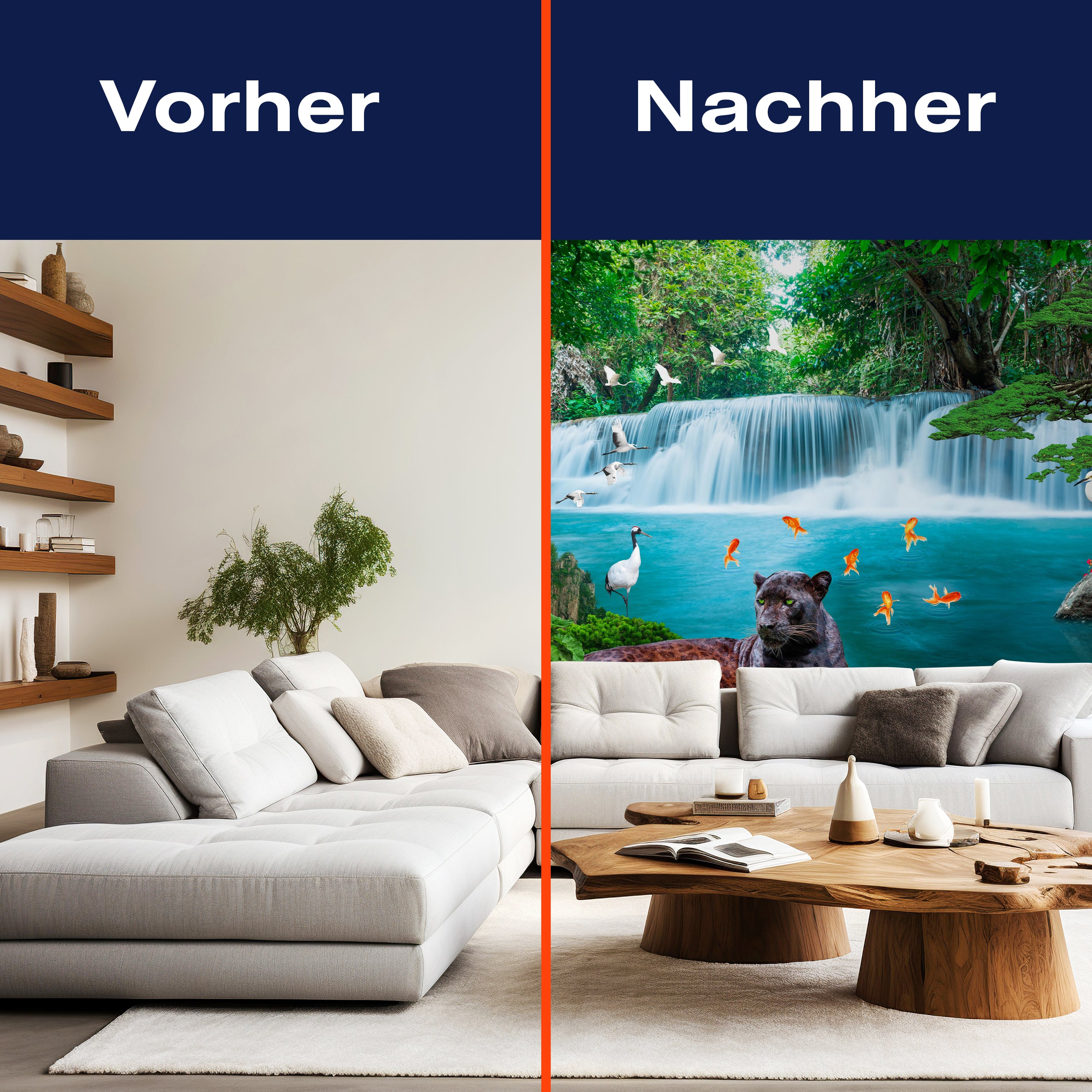 Fototapete Wasserfall Dschungel M1294 - Bild 9 Fototapete Wasserfall Dschungel M1294 - Bild 9