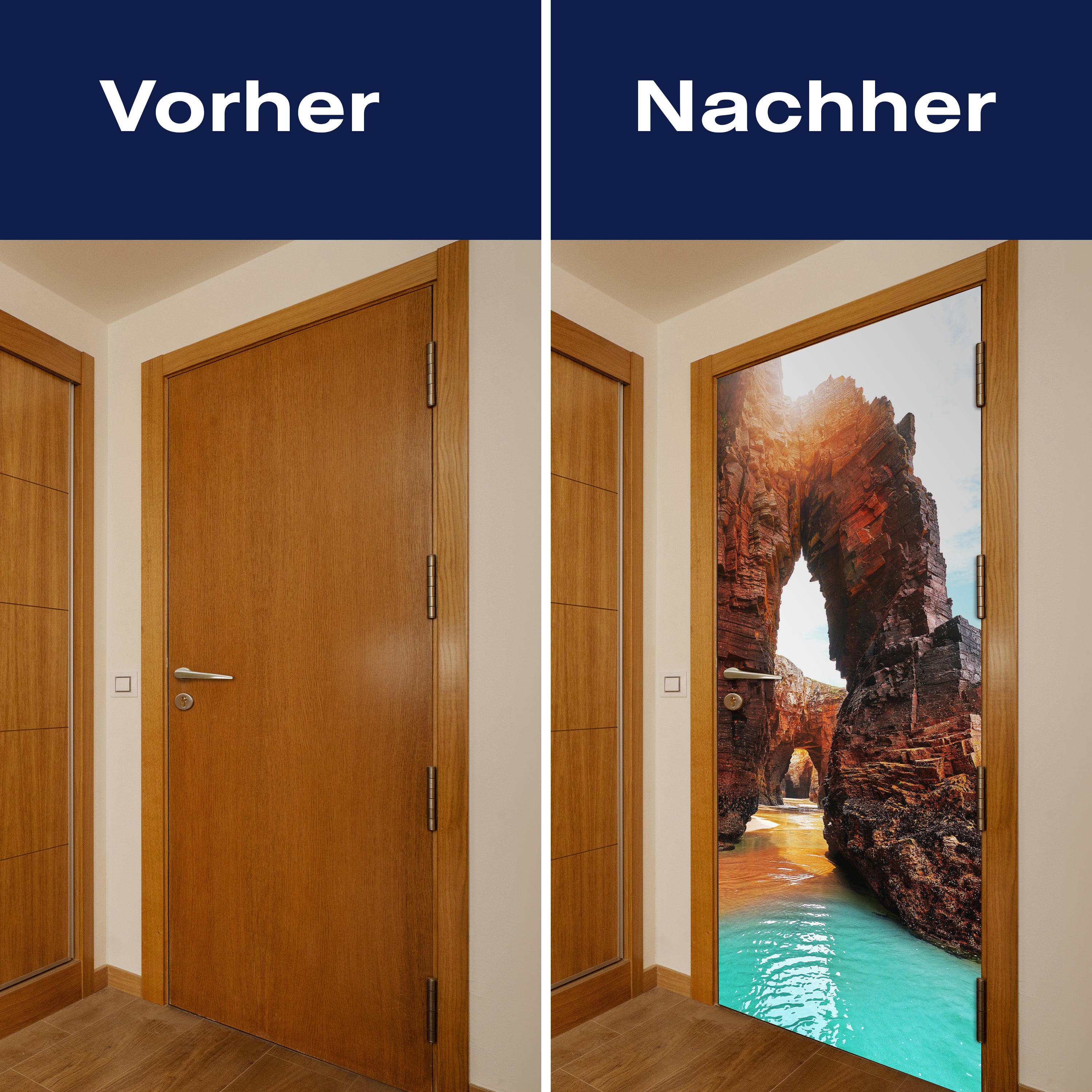 Türtapete Felsen an der Küste, Meer, Sonne, Strand M1302 - Bild 10 Türtapete Felsen an der Küste, Meer, Sonne, Strand M1302 - Bild 10