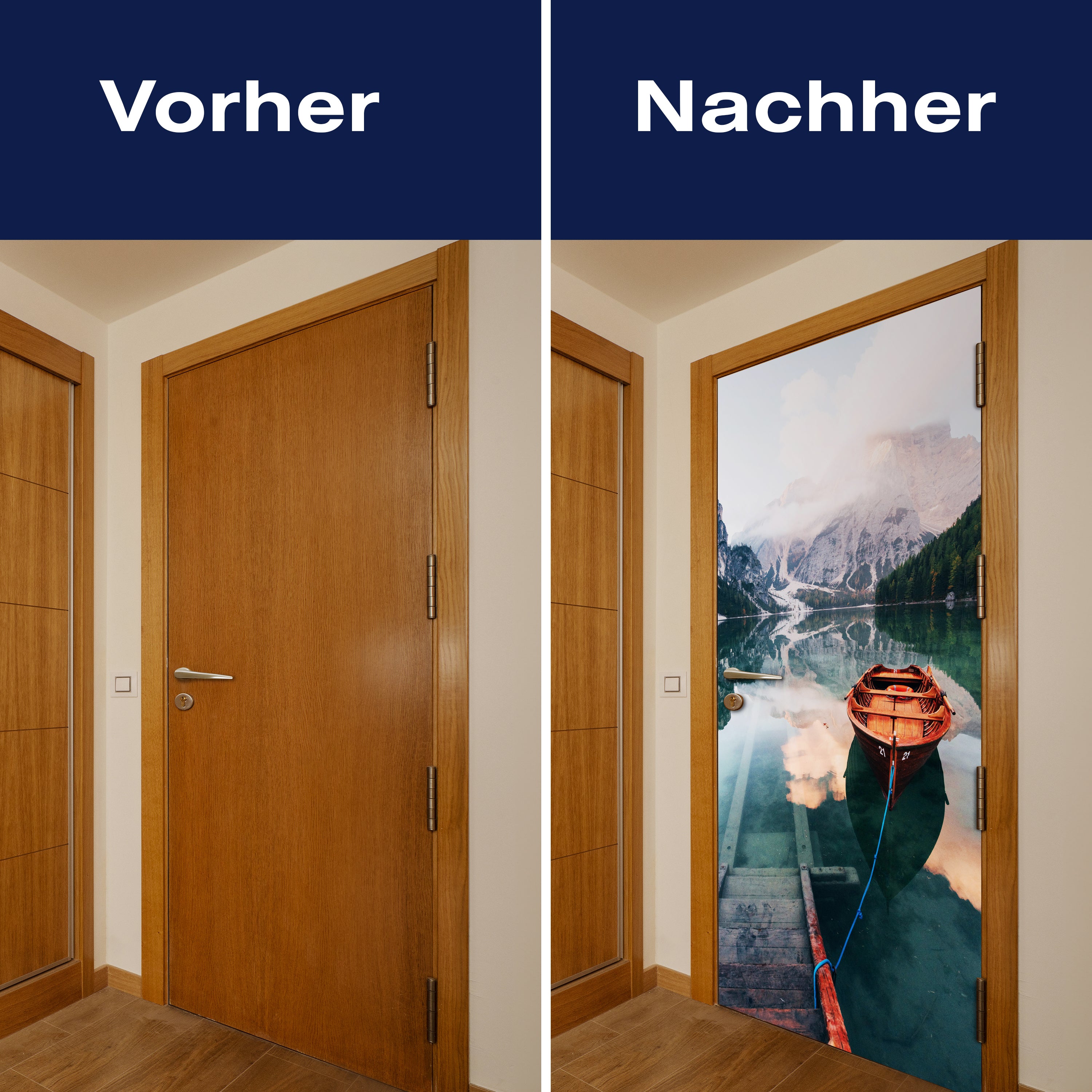 Türtapete Boot auf See, Berge, Treppe, Gebirge M1304 - Bild 10 Türtapete Boot auf See, Berge, Treppe, Gebirge M1304 - Bild 10