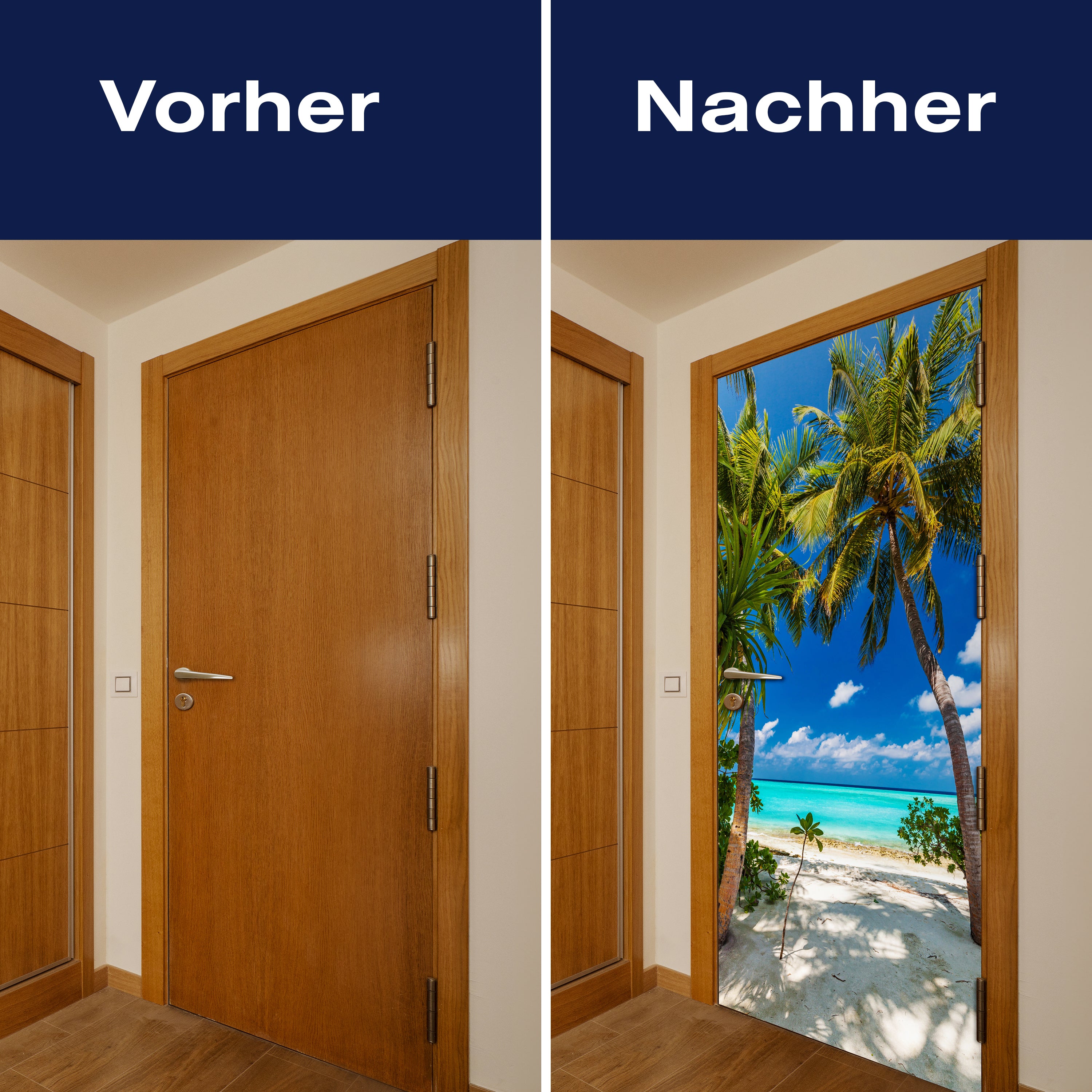 Türtapete Blick aufs Meer, Palmen, Paradies, Sand M1311 - Bild 10 Türtapete Blick aufs Meer, Palmen, Paradies, Sand M1311 - Bild 10