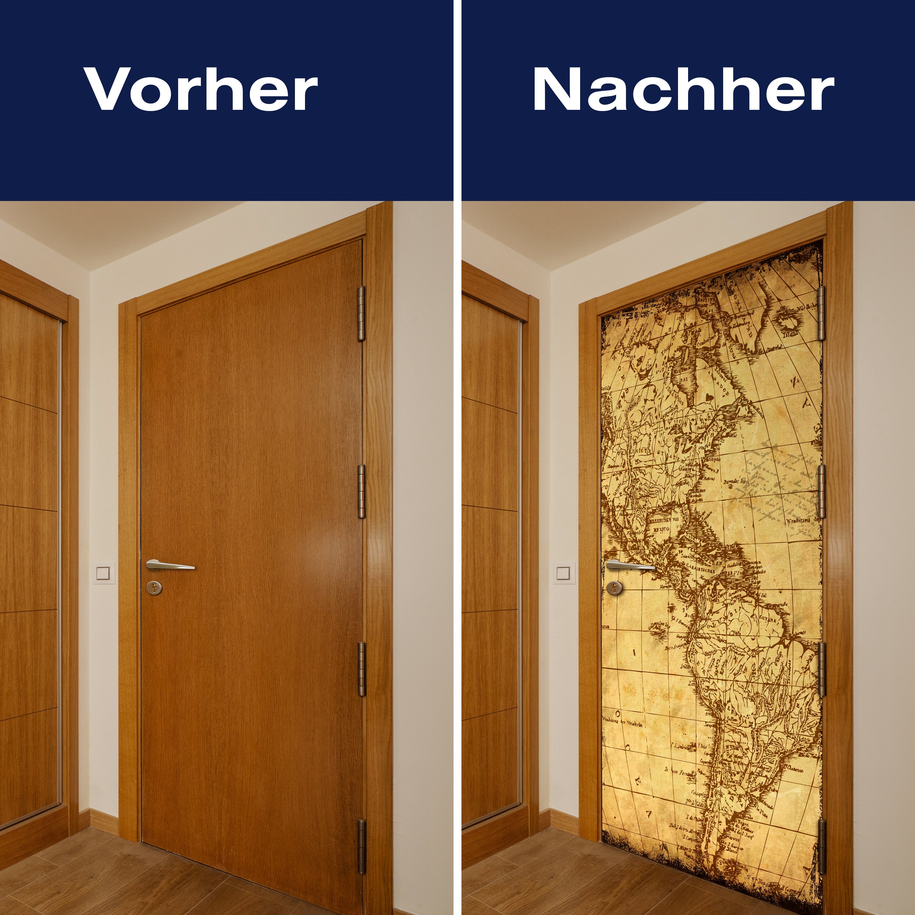 Türtapete alte Karte von Amerika, Vintage, Retro M1316 - Bild 10 Türtapete alte Karte von Amerika, Vintage, Retro M1316 - Bild 10