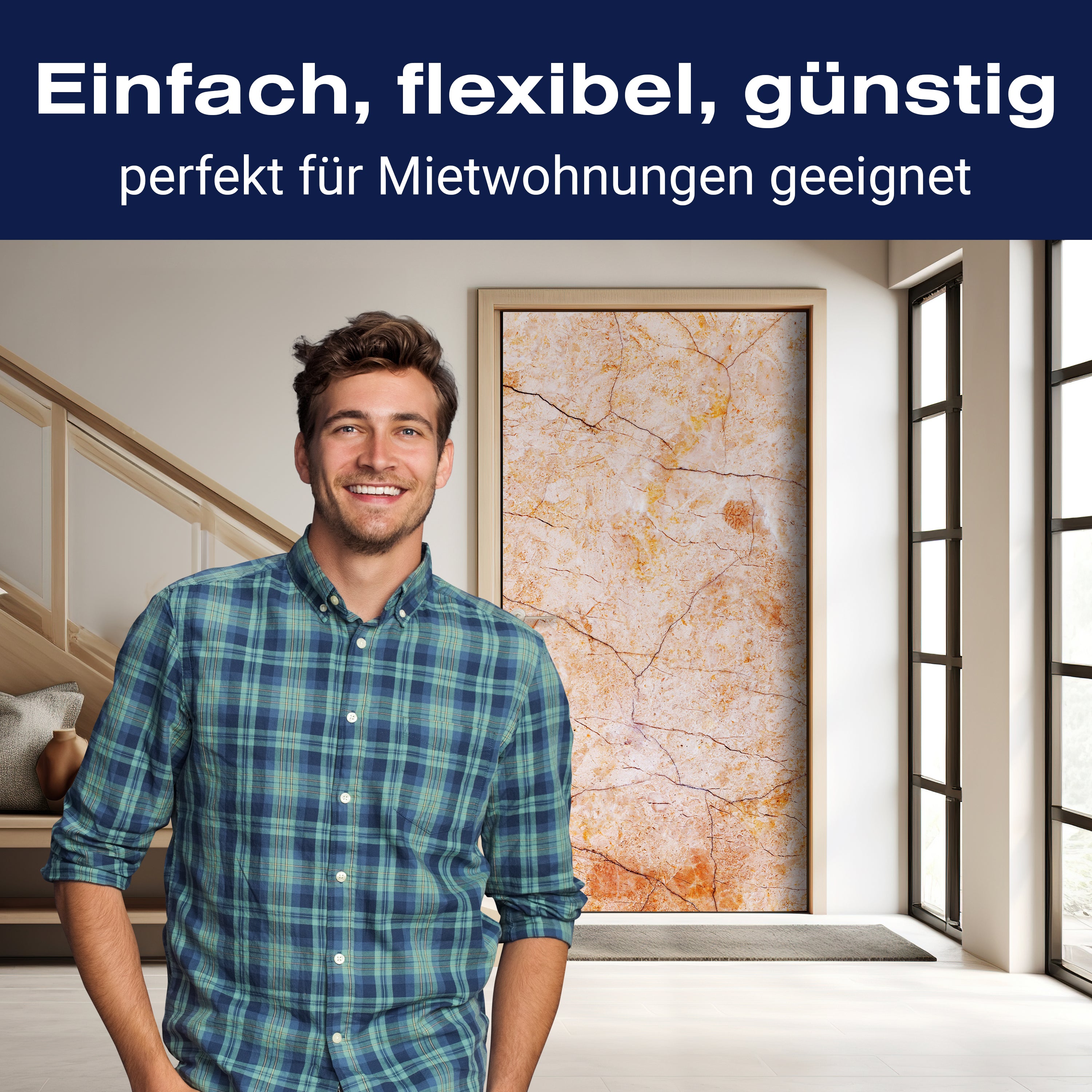 Türtapete roter Naturstein, Risse, Stein, Rot M1317 - Bild 3 Türtapete roter Naturstein, Risse, Stein, Rot M1317 - Bild 3