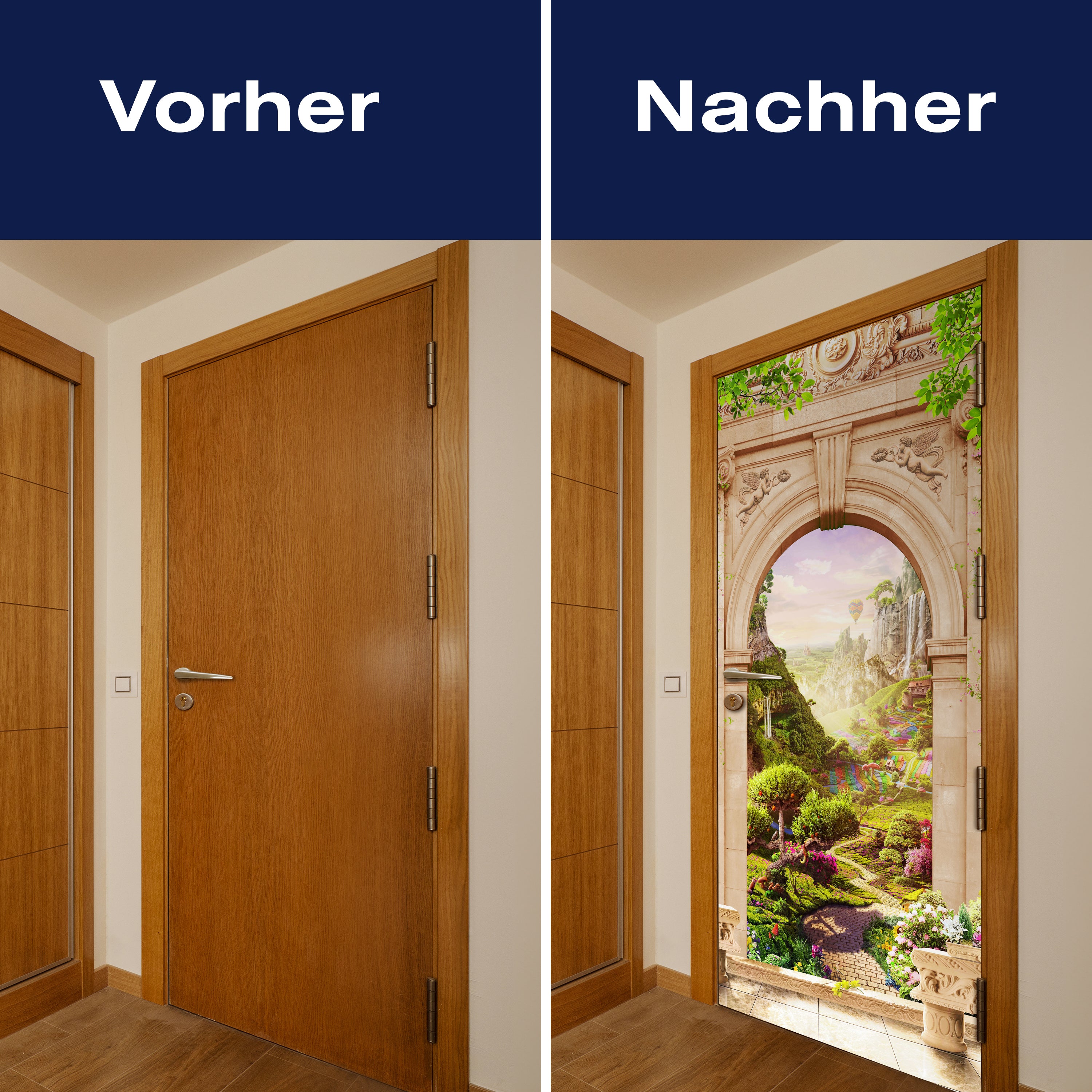 Türtapete Blick auf Felder durch Torbogen, Ballon M1326 - Bild 10 Türtapete Blick auf Felder durch Torbogen, Ballon M1326 - Bild 10