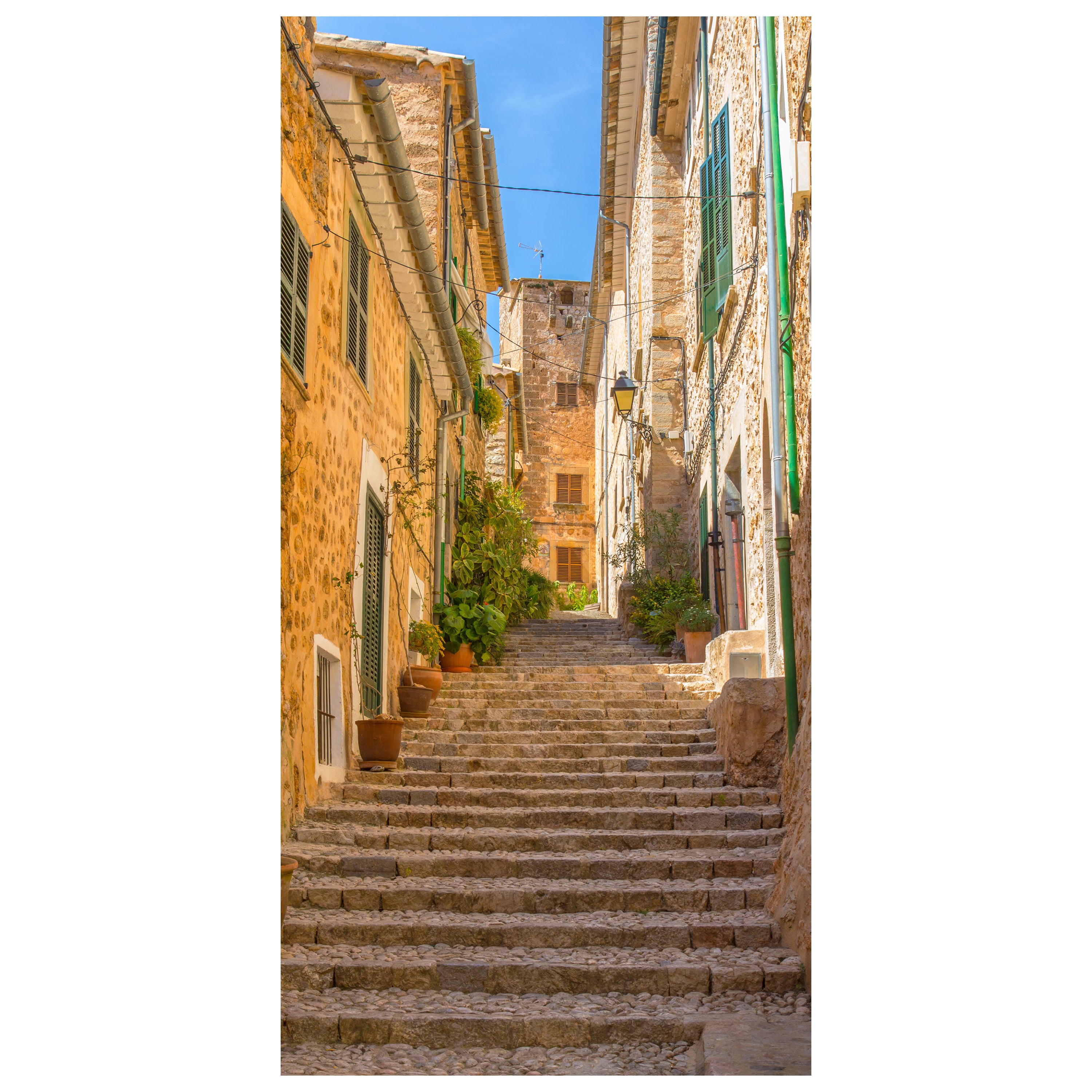 Türtapete Mediterrane Treppe, Sommer, Sonne M1332 - Bild 2 Türtapete Mediterrane Treppe, Sommer, Sonne M1332 - Bild 2