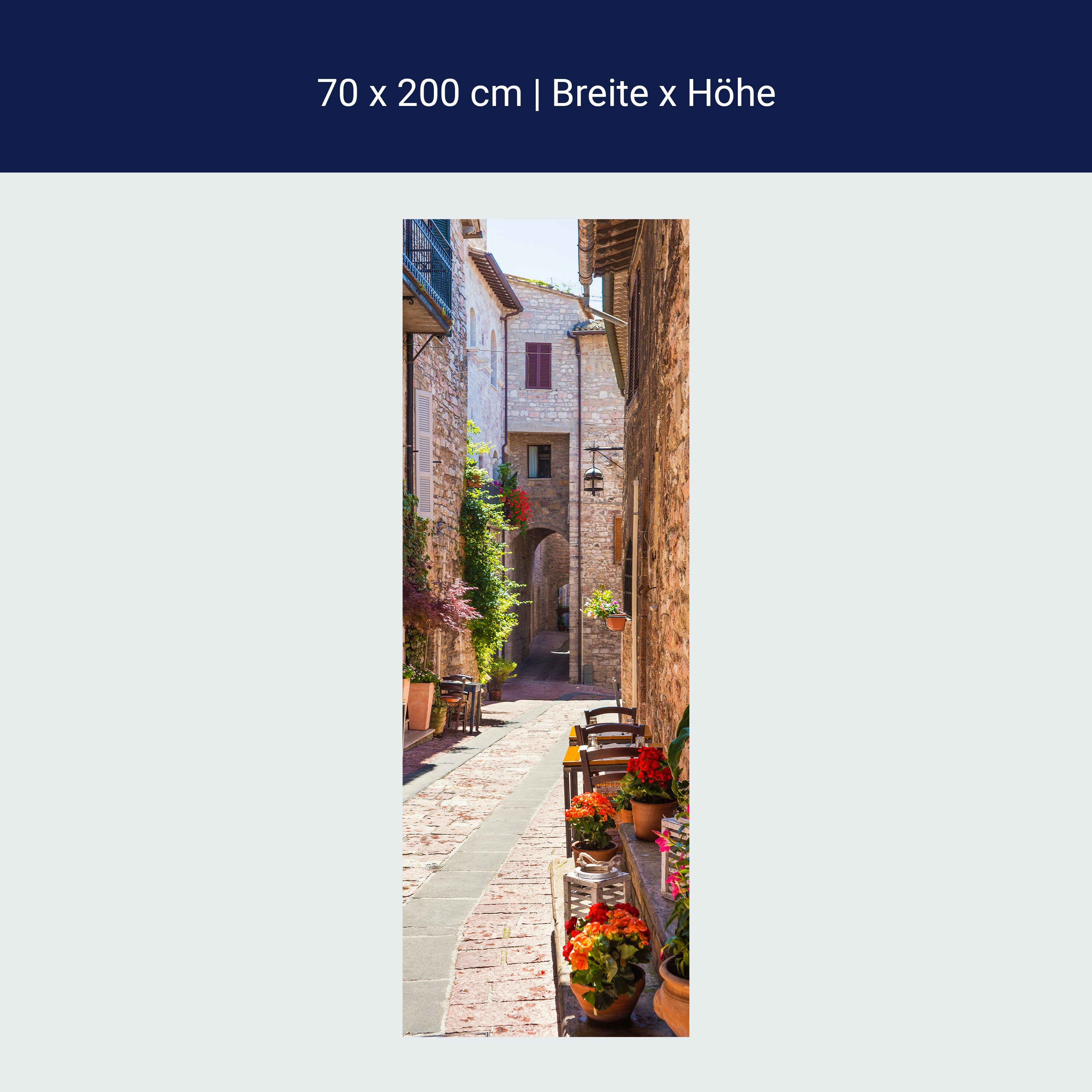 Türtapete Gasse, Mediterran, Italien, Sonne M1334 Türtapete Gasse, Mediterran, Italien, Sonne M1334