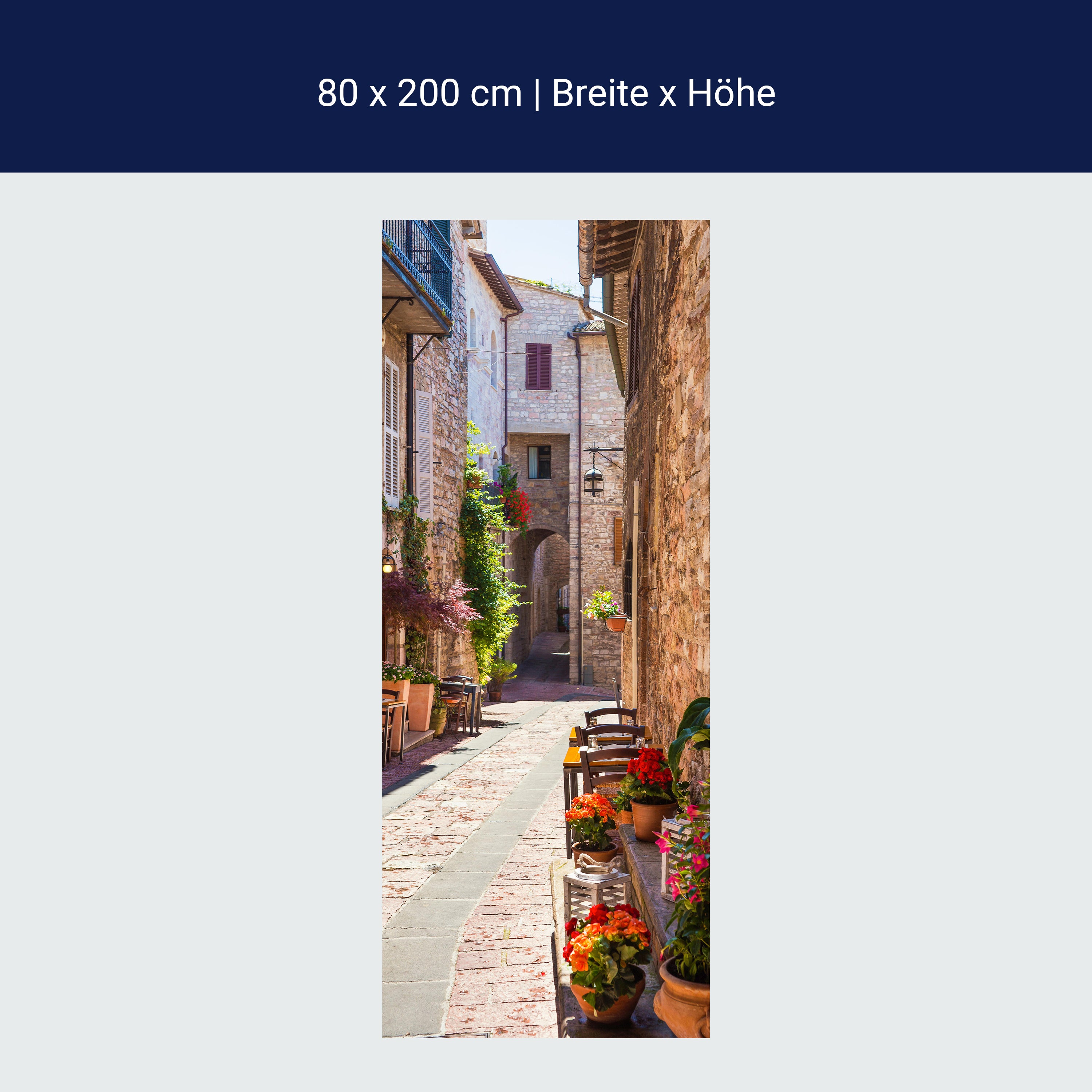 Türtapete Gasse, Mediterran, Italien, Sonne M1334 Türtapete Gasse, Mediterran, Italien, Sonne M1334