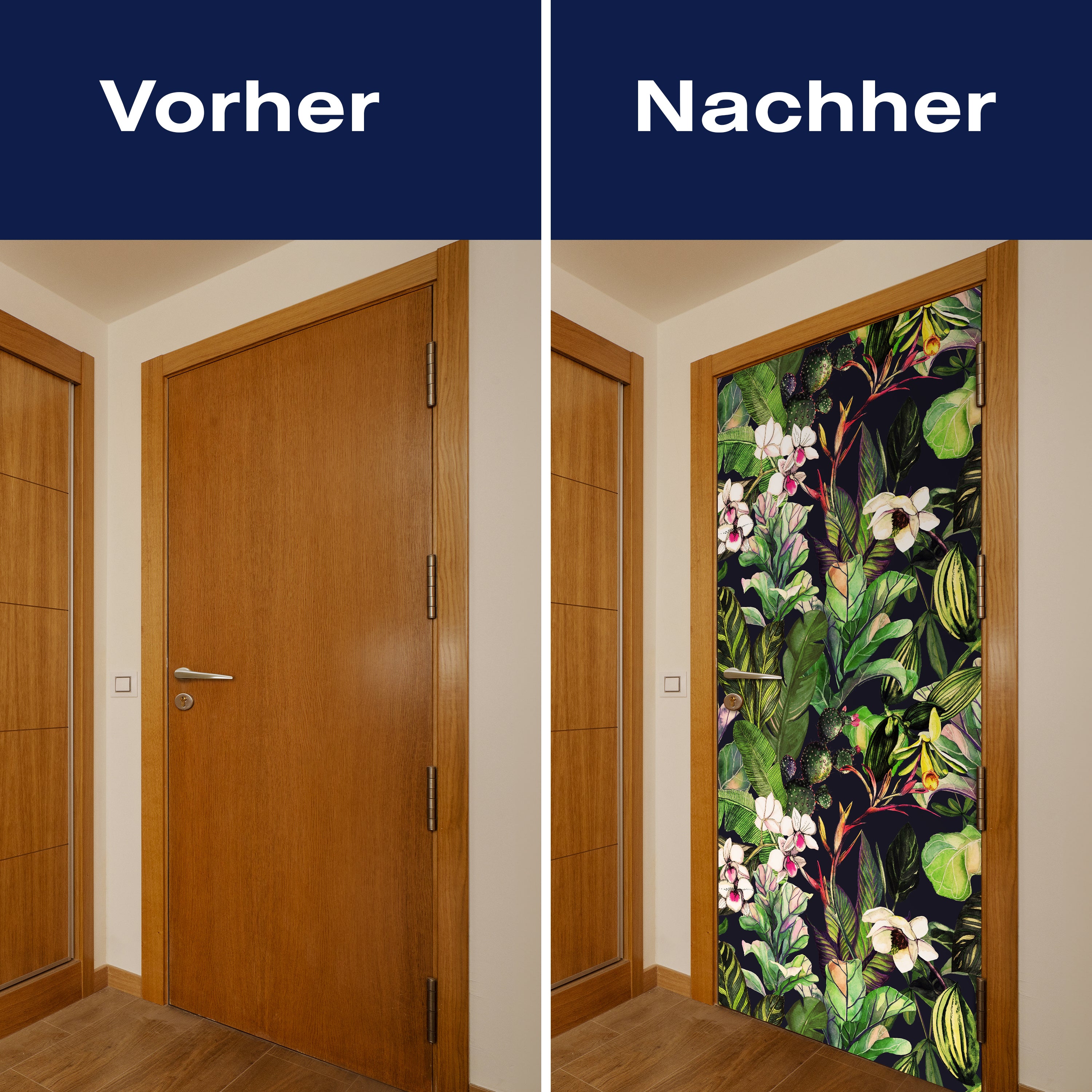 Türtapete Pflanzen Gemälde, Dschungel, Blumen M1347 - Bild 10 Türtapete Pflanzen Gemälde, Dschungel, Blumen M1347 - Bild 10