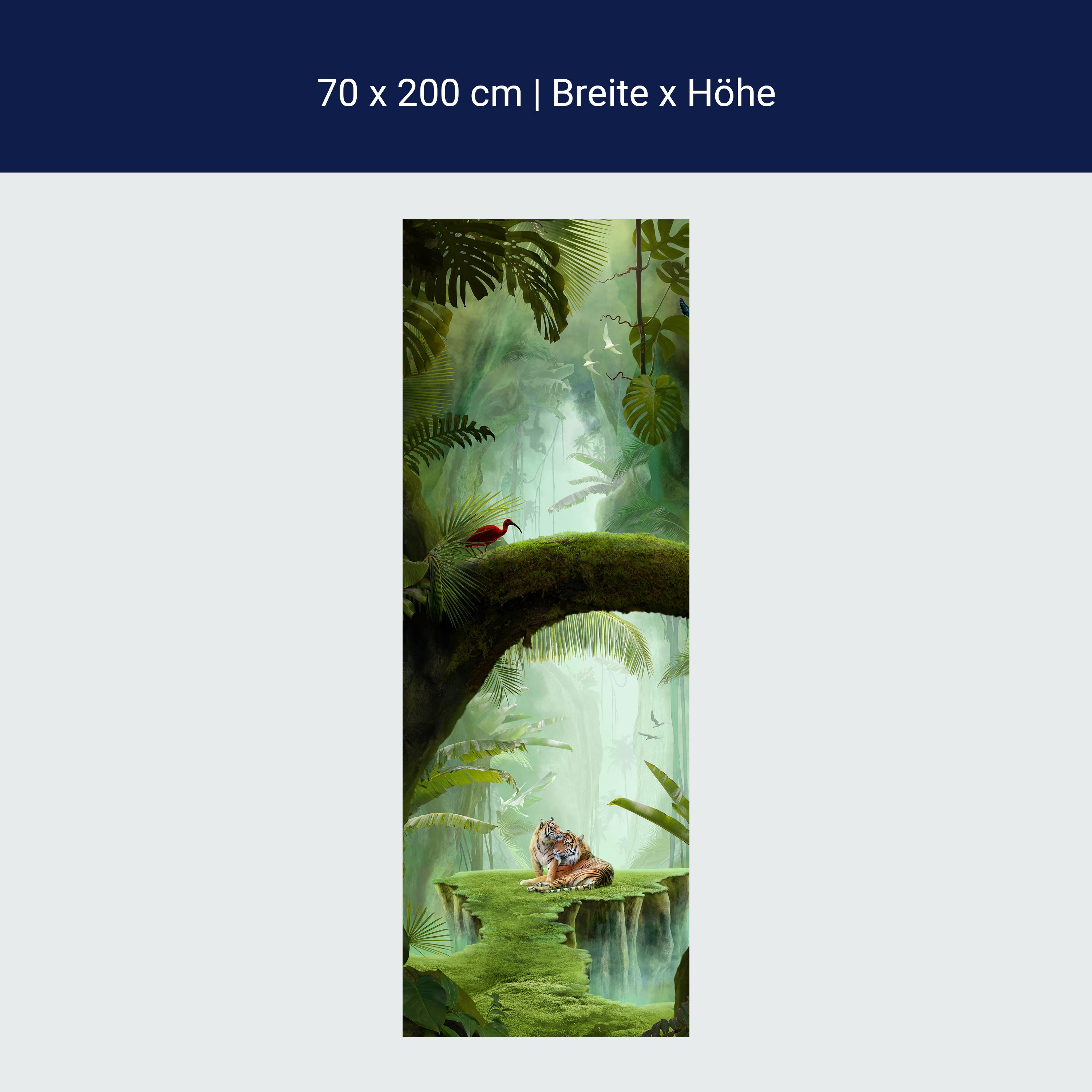 Türtapete Dschungel & Tiere, Fantasy, Urwald, Moos M1350 Türtapete Dschungel & Tiere, Fantasy, Urwald, Moos M1350