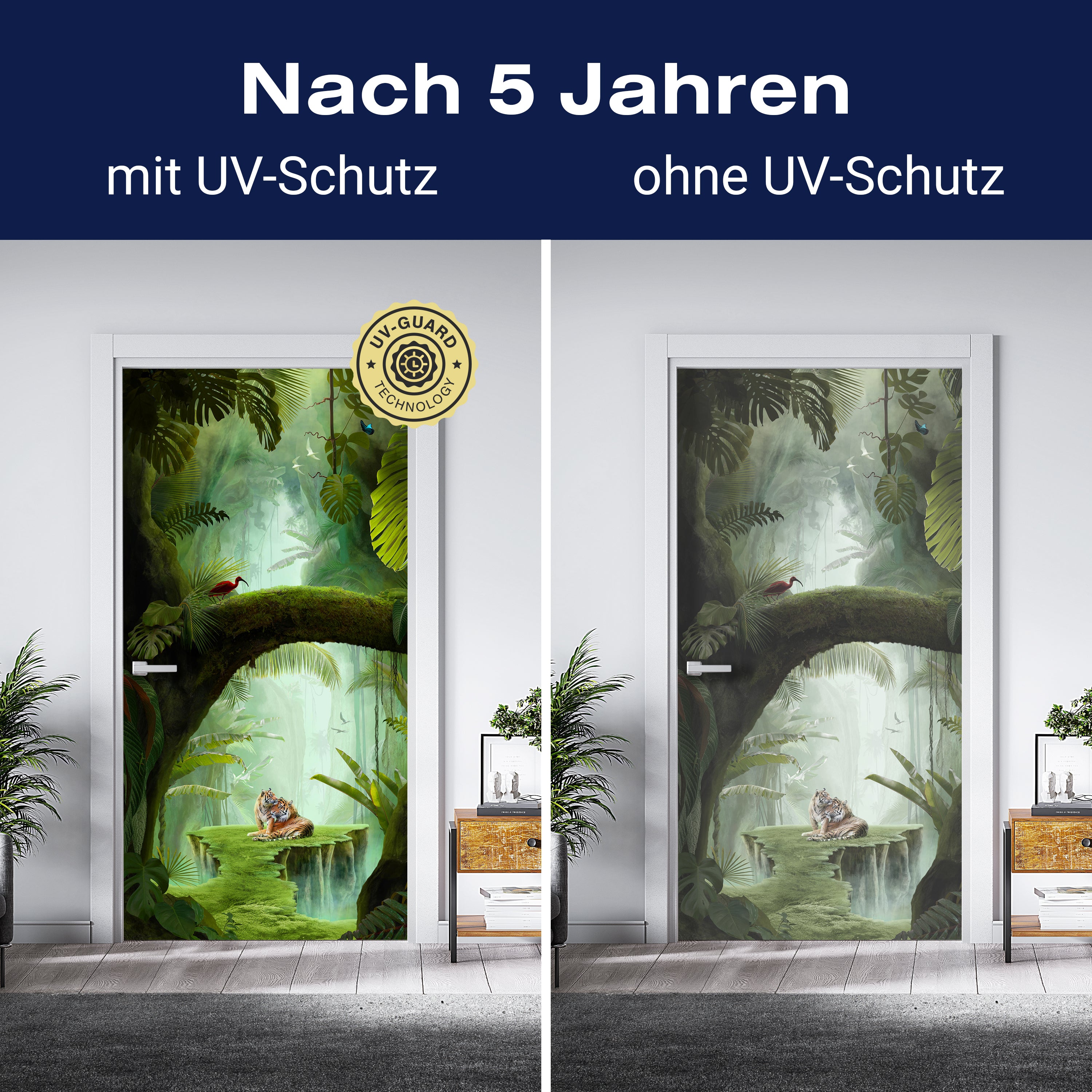 Türtapete Dschungel & Tiere, Fantasy, Urwald, Moos M1350 - Bild 4 Türtapete Dschungel & Tiere, Fantasy, Urwald, Moos M1350 - Bild 4