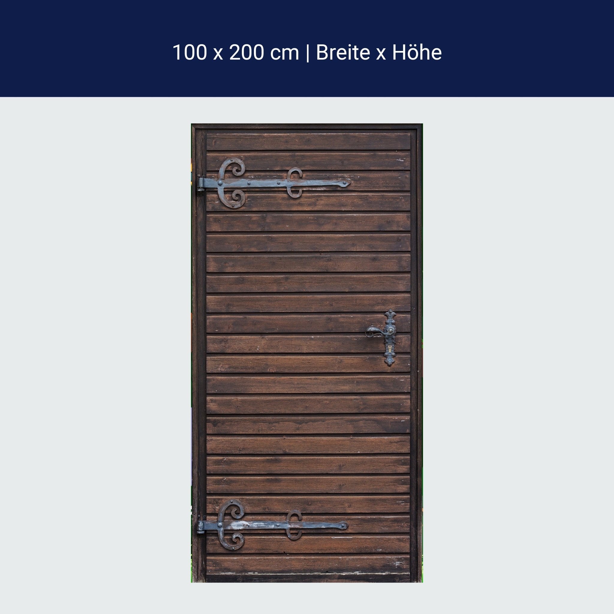 Türtapete rustikale Holztür, beschläge, Holz M1369 Türtapete rustikale Holztür, beschläge, Holz M1369