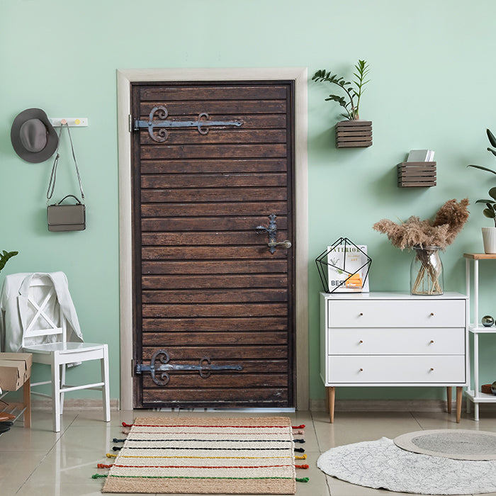 Türtapete rustikale Holztür, beschläge, Holz M1369 - Bild 1 Türtapete rustikale Holztür, beschläge, Holz M1369 - Bild 1