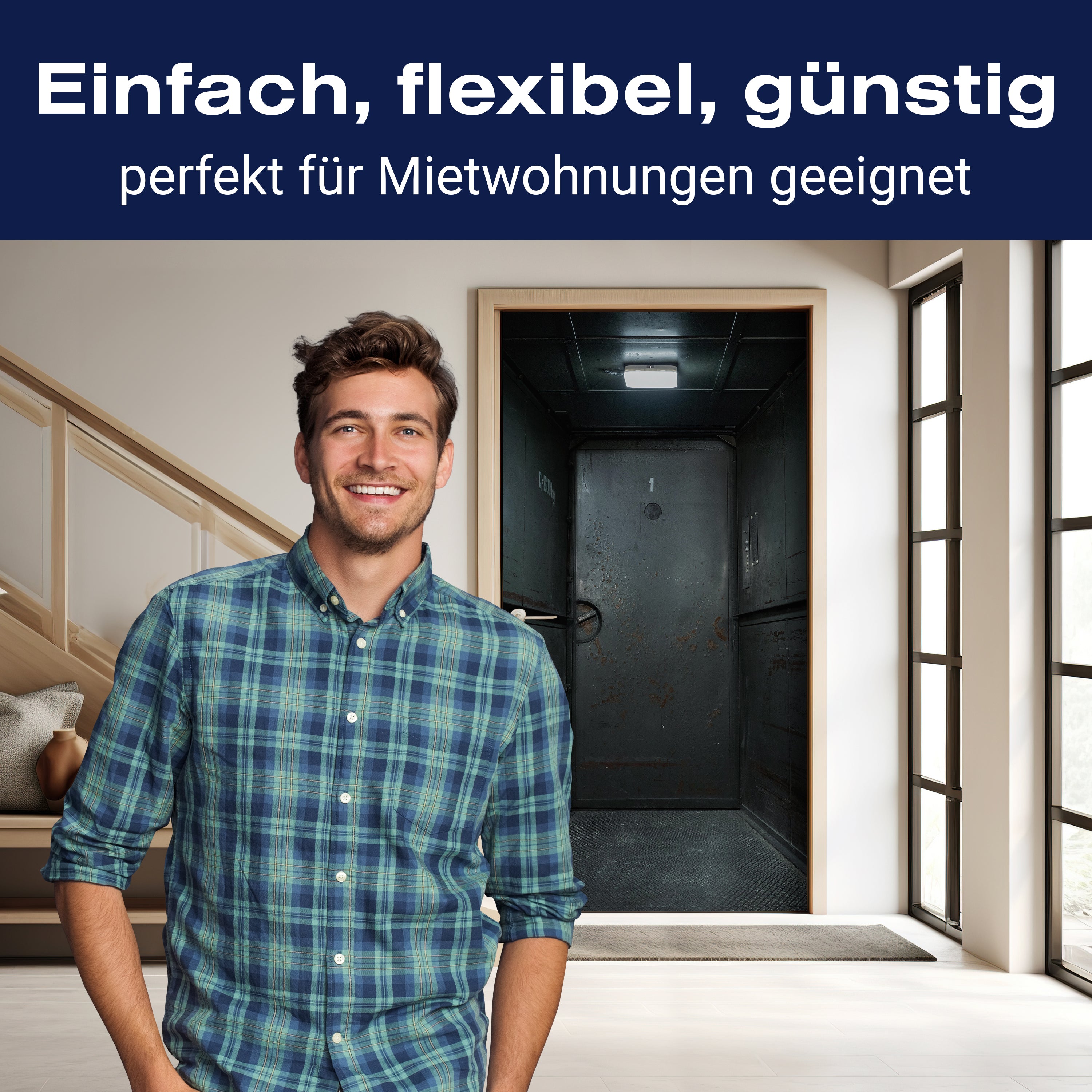 Türtapete rostige Stahltür, Lampe, Metall, Pforte M1370 - Bild 3 Türtapete rostige Stahltür, Lampe, Metall, Pforte M1370 - Bild 3