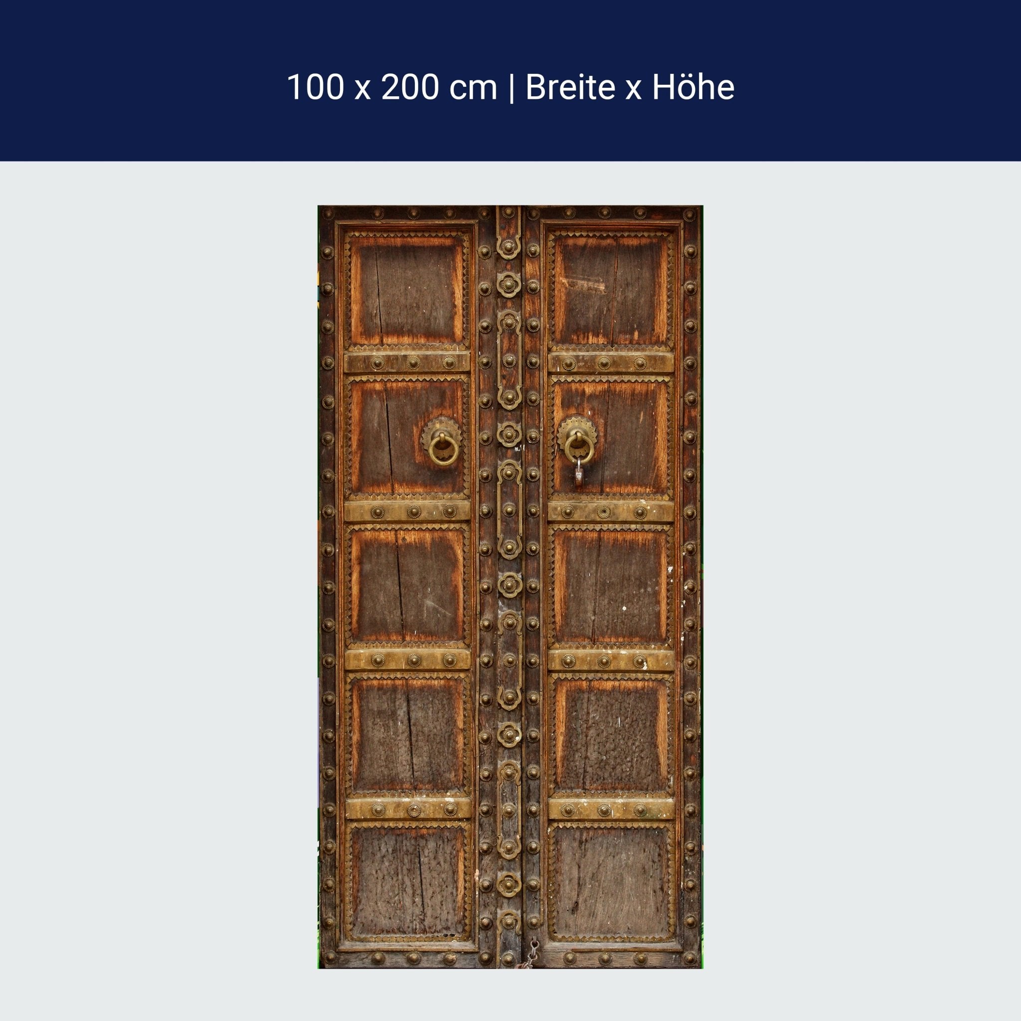 Türtapete mittelalterliche Tür, Holz, Metall M1371 Türtapete mittelalterliche Tür, Holz, Metall M1371