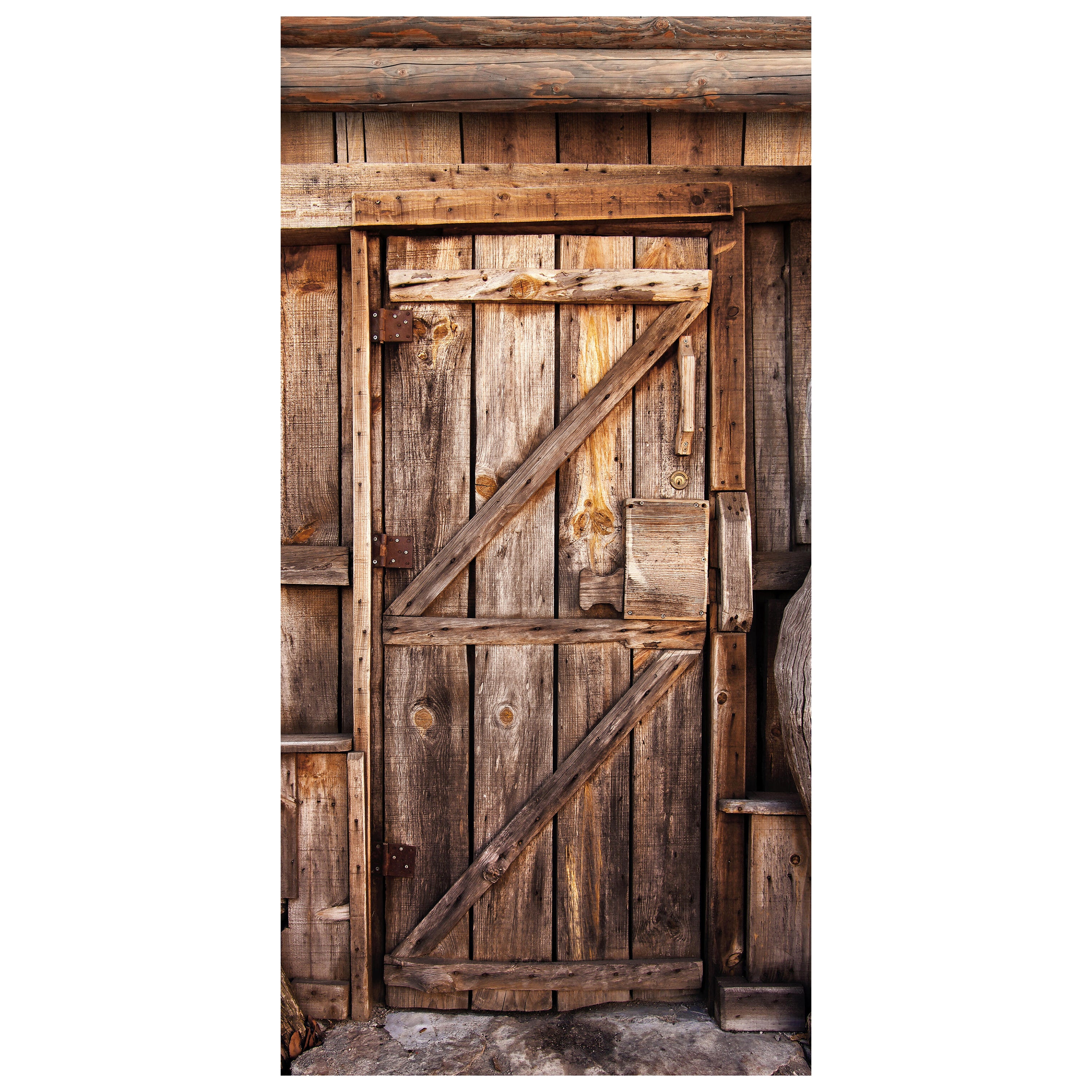 Türtapete Holztür, Holz Haus, Scheune, Schloss M1385 - Bild 2 Türtapete Holztür, Holz Haus, Scheune, Schloss M1385 - Bild 2