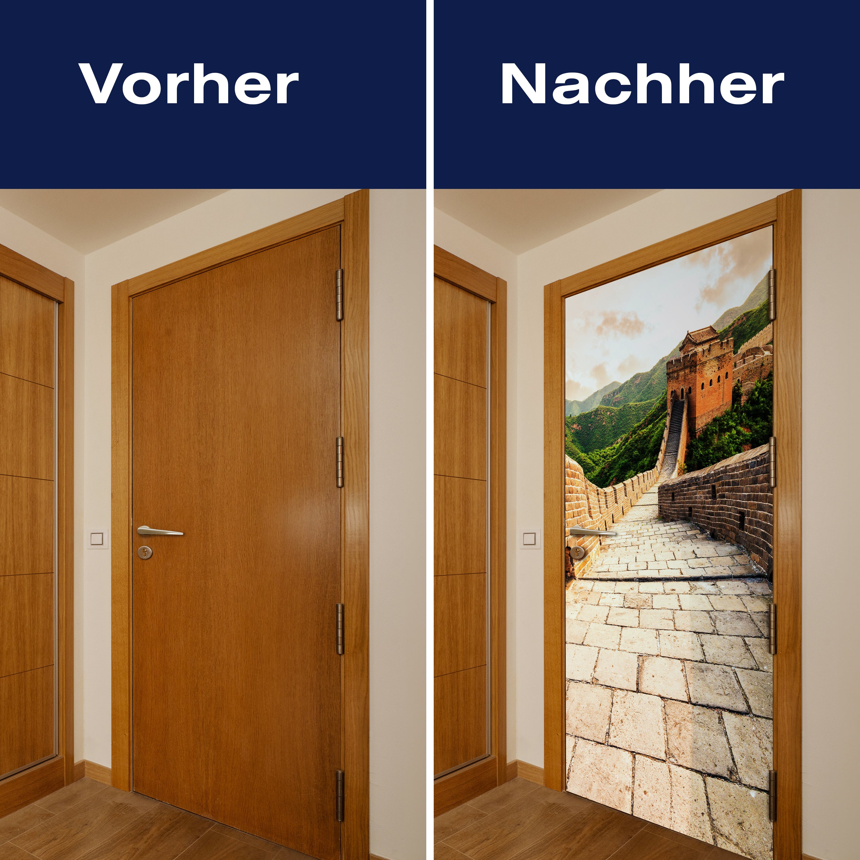 Türtapete Chinesische Mauer, Berge, Steine, China M1389 - Bild 10 Türtapete Chinesische Mauer, Berge, Steine, China M1389 - Bild 10