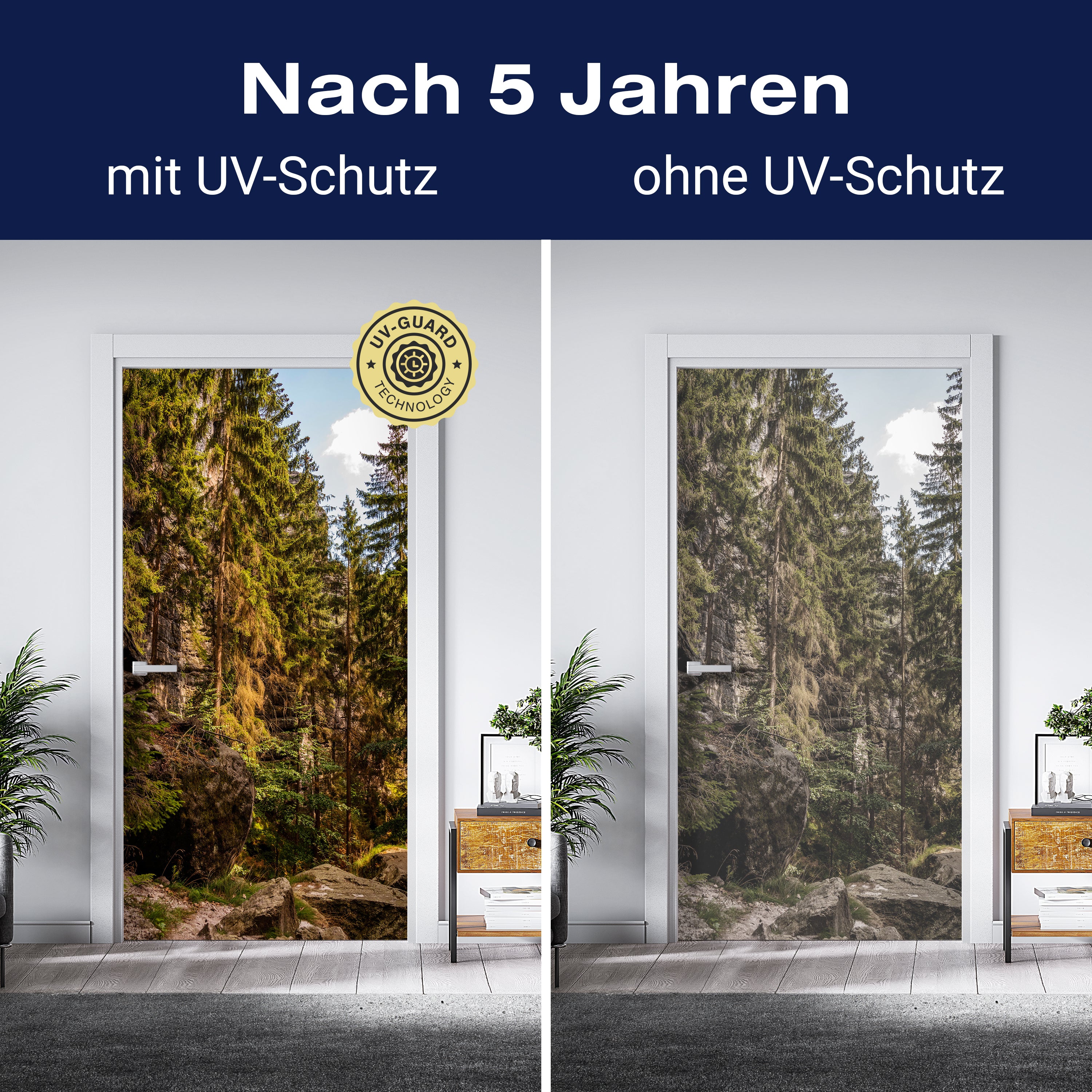 Türtapete Nadelwald & Felsen, Bäume, Wald, Natur M1392 - Bild 4 Türtapete Nadelwald & Felsen, Bäume, Wald, Natur M1392 - Bild 4