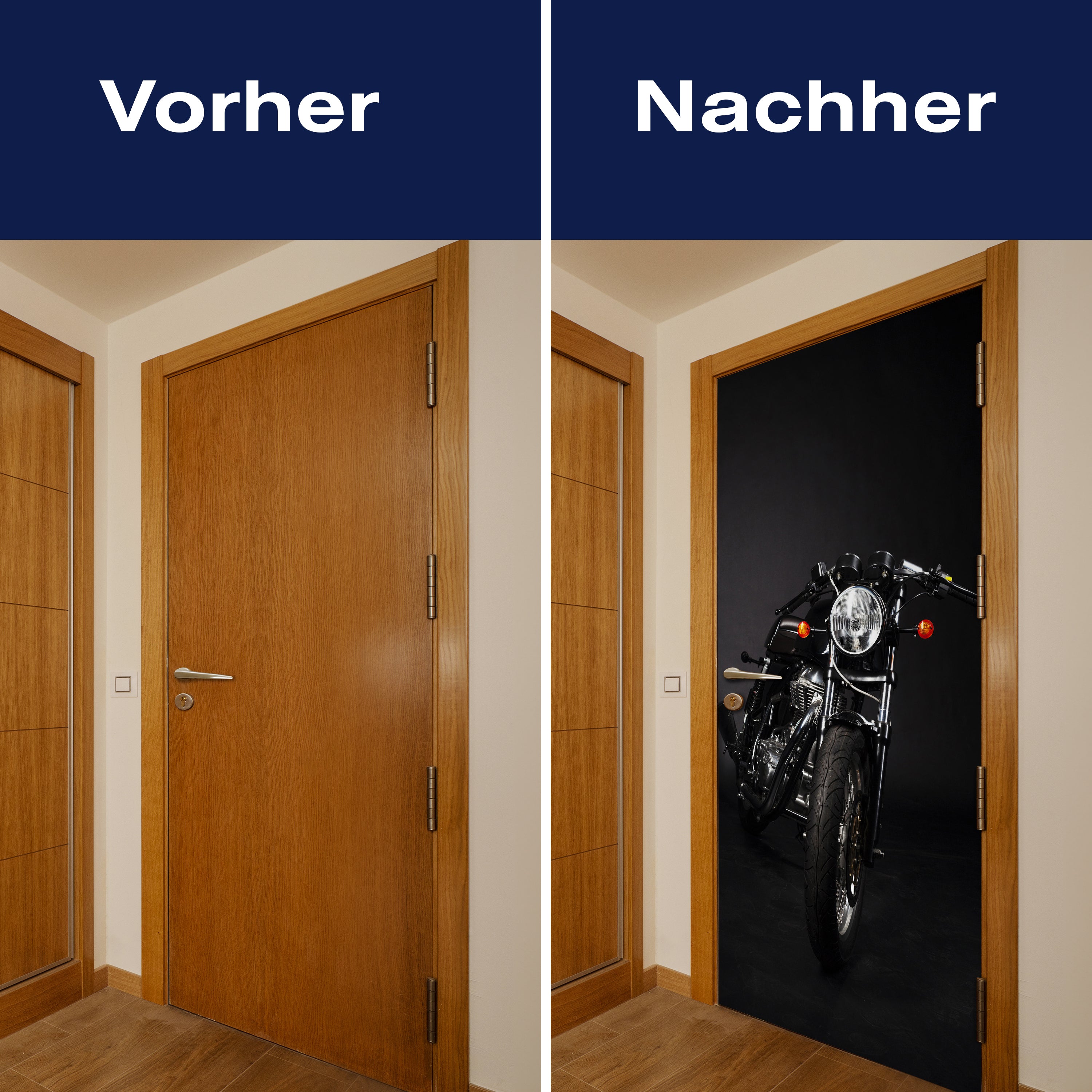 Türtapete schwarzes Motorrad, Naked Bike, Studio M1400 - Bild 10 Türtapete schwarzes Motorrad, Naked Bike, Studio M1400 - Bild 10