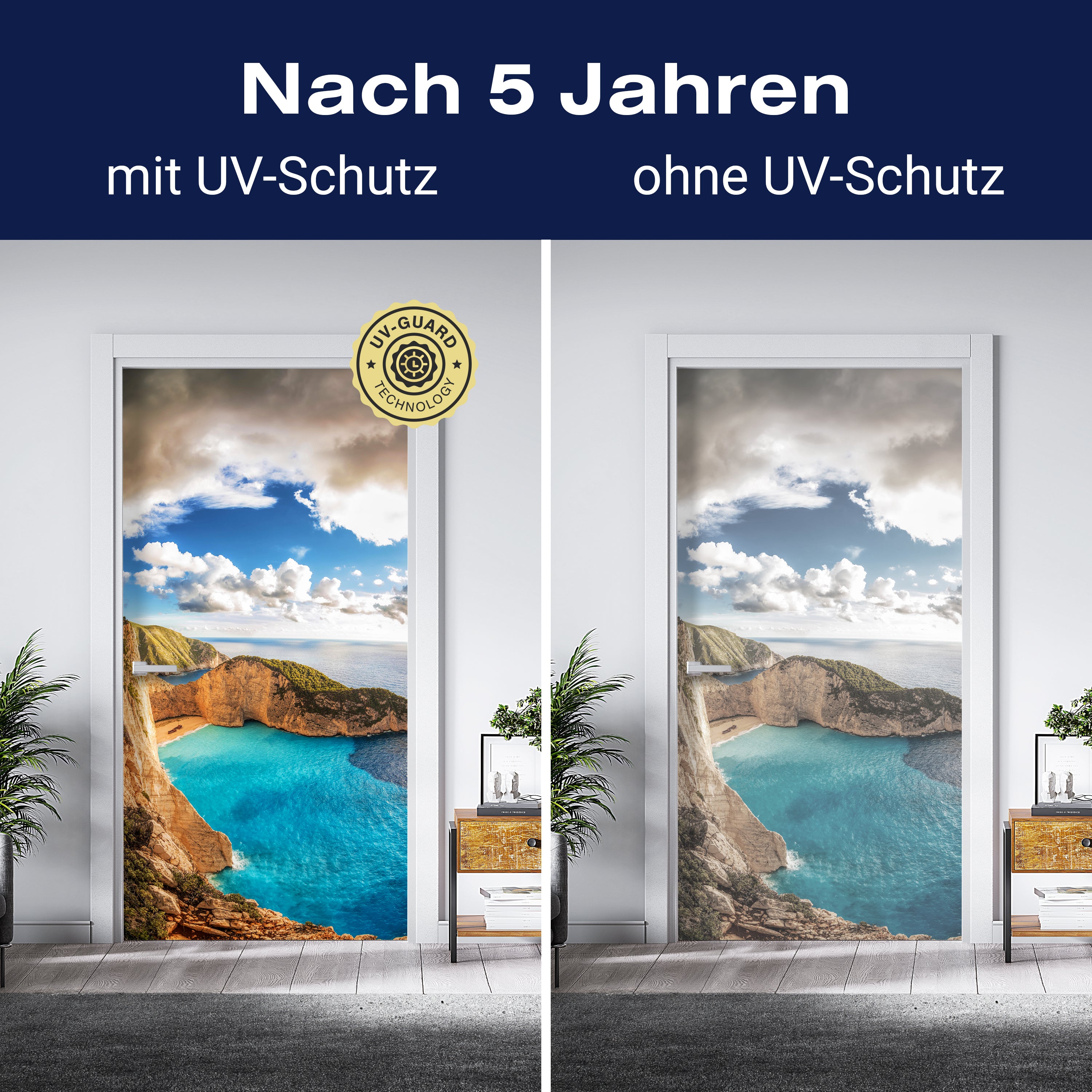 Türtapete Zakynthos Griechenland Bucht Meer M1408 - Bild 4 Türtapete Zakynthos Griechenland Bucht Meer M1408 - Bild 4