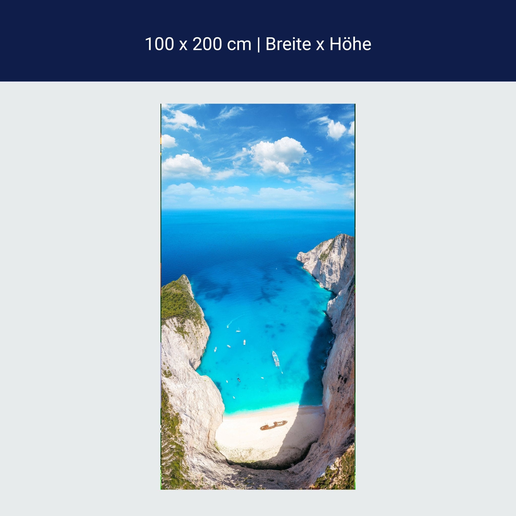 Türtapete Meer Wrack Zakynthos Griechenland Boote M1409 Türtapete Meer Wrack Zakynthos Griechenland Boote M1409