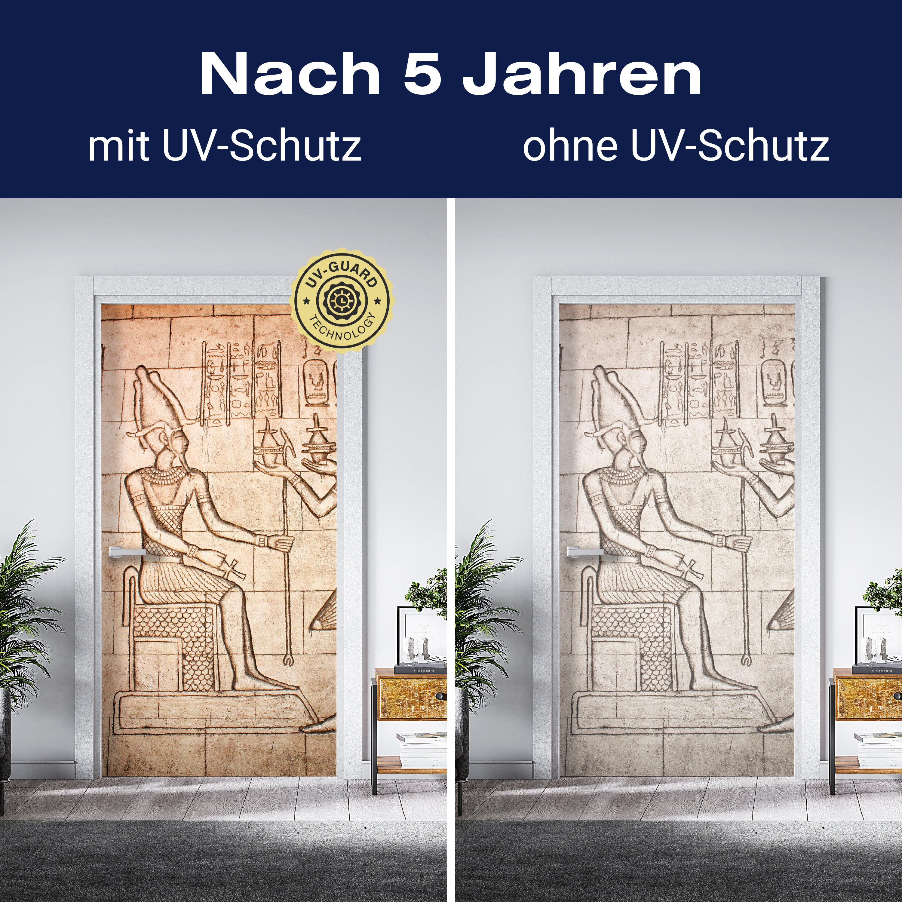 Türtapete Hieroglyphen, Ägypten, Pharao, Stein M1416 - Bild 4 Türtapete Hieroglyphen, Ägypten, Pharao, Stein M1416 - Bild 4