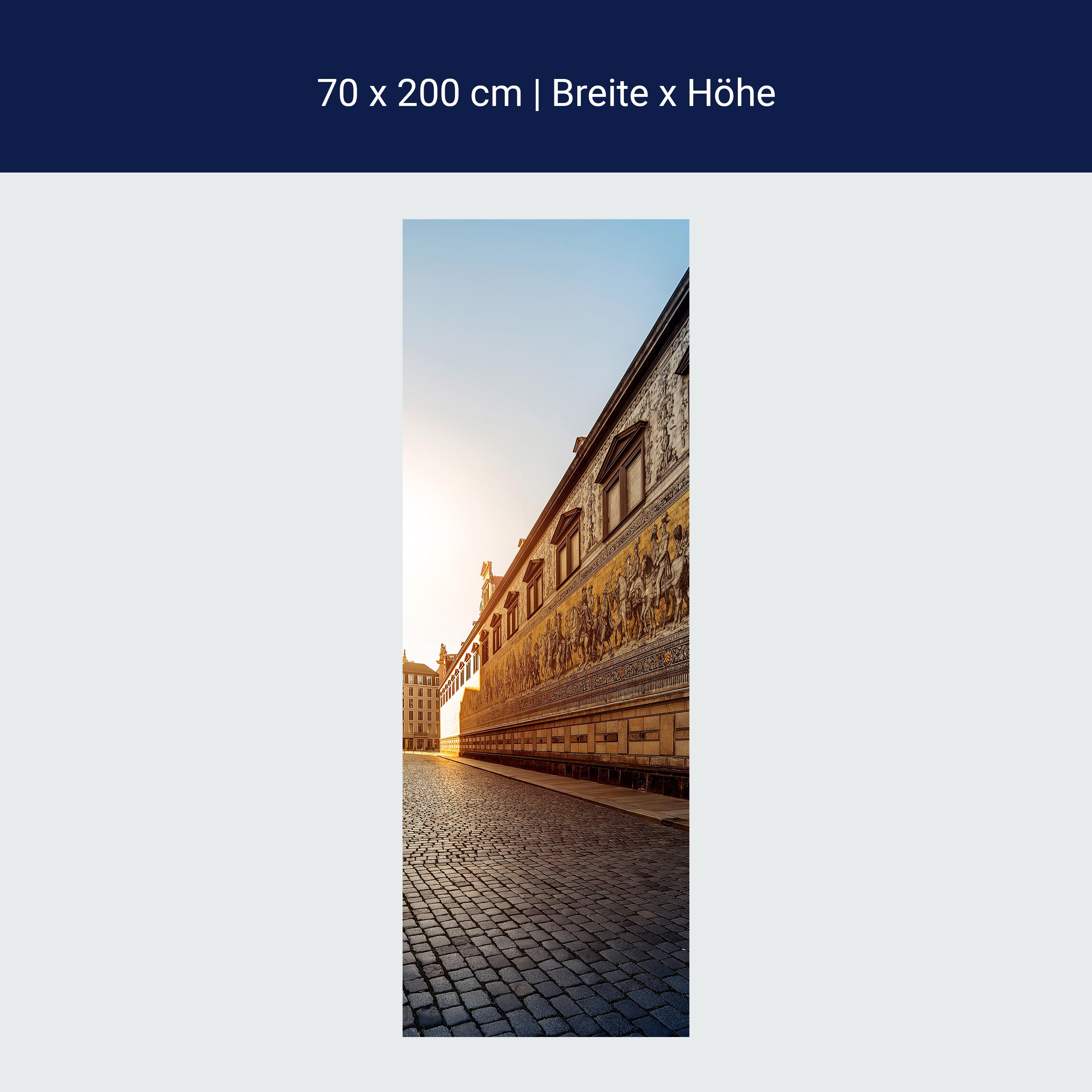 Türtapete Dresden, Fürstenzug, Stadt, Frauenkirche M1418 Türtapete Dresden, Fürstenzug, Stadt, Frauenkirche M1418