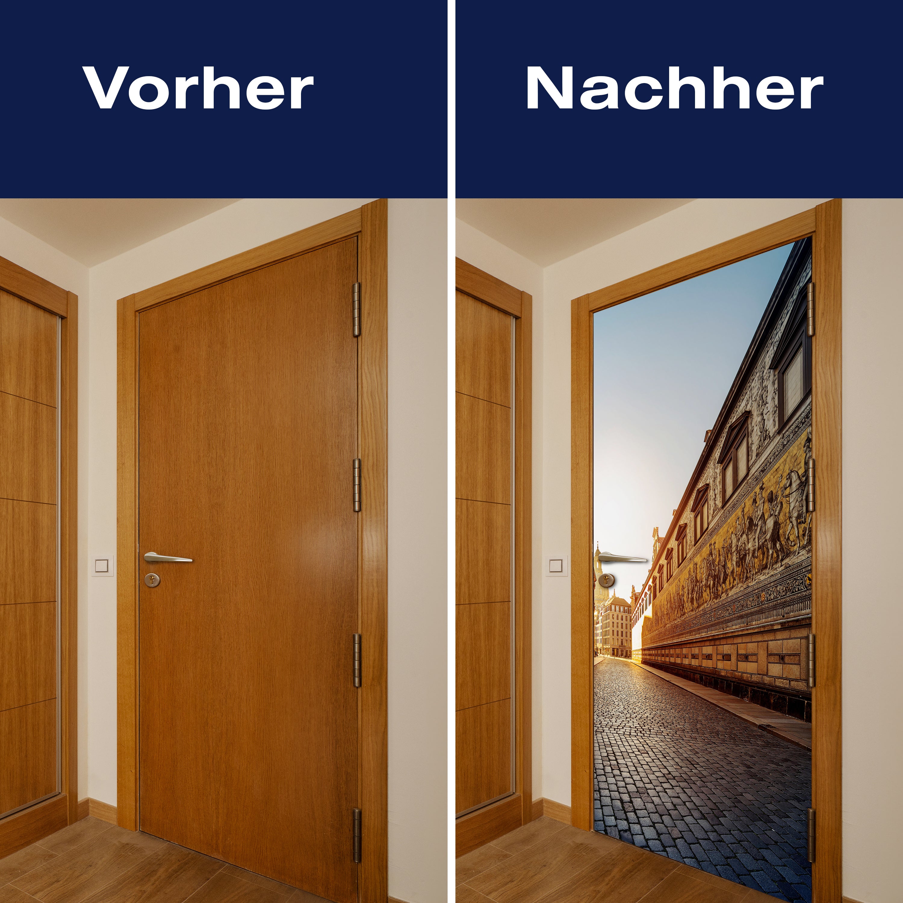 Türtapete Dresden, Fürstenzug, Stadt, Frauenkirche M1418 - Bild 10 Türtapete Dresden, Fürstenzug, Stadt, Frauenkirche M1418 - Bild 10