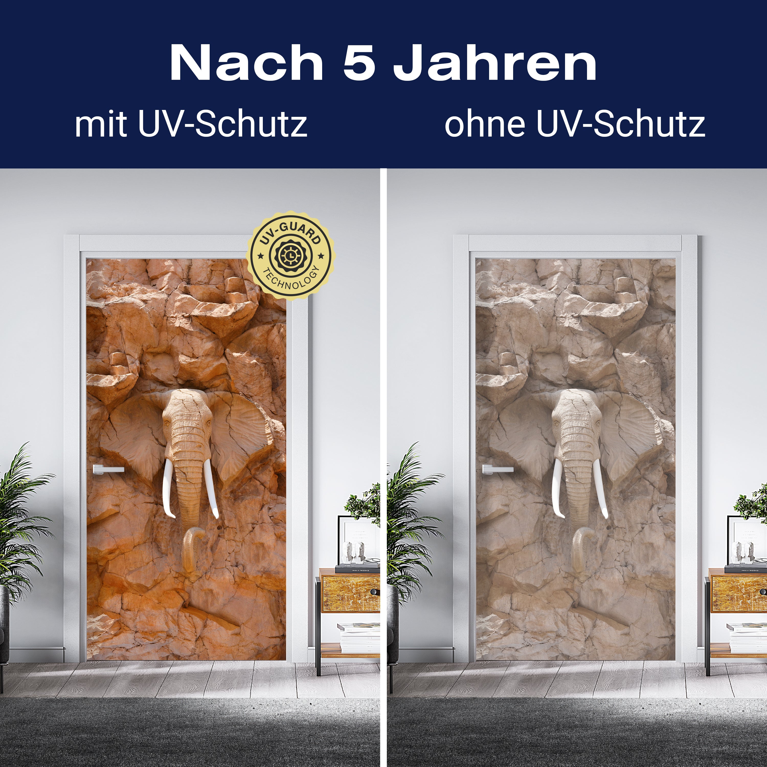 Türtapete Elefant, Stein, Wand M1419 - Bild 4 Türtapete Elefant, Stein, Wand M1419 - Bild 4