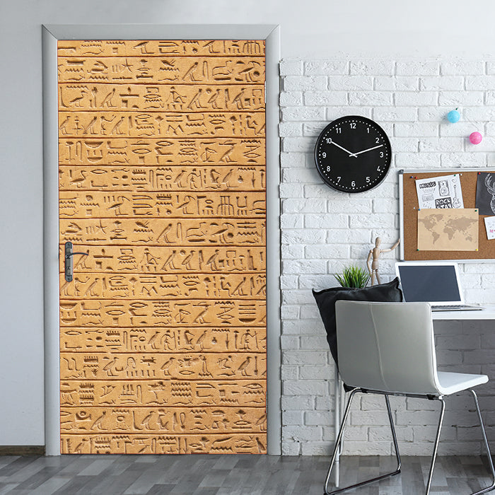 Türtapete Hieroglyphen, Stein, Wand, Ägypten M1421 - Bild 1 Türtapete Hieroglyphen, Stein, Wand, Ägypten M1421 - Bild 1