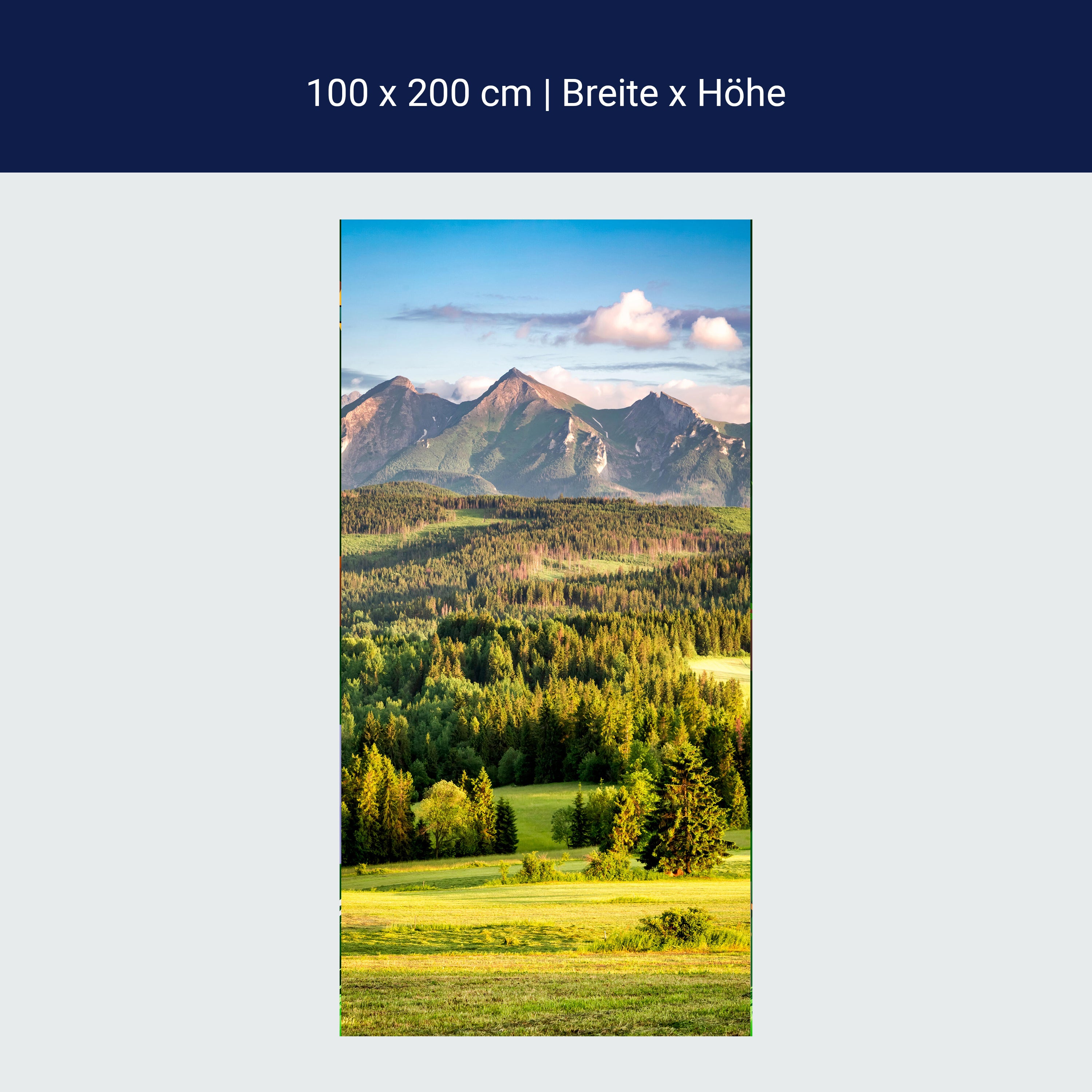 Türtapete Berge, Wald, Landschaft, Slowakei M1428 Türtapete Berge, Wald, Landschaft, Slowakei M1428