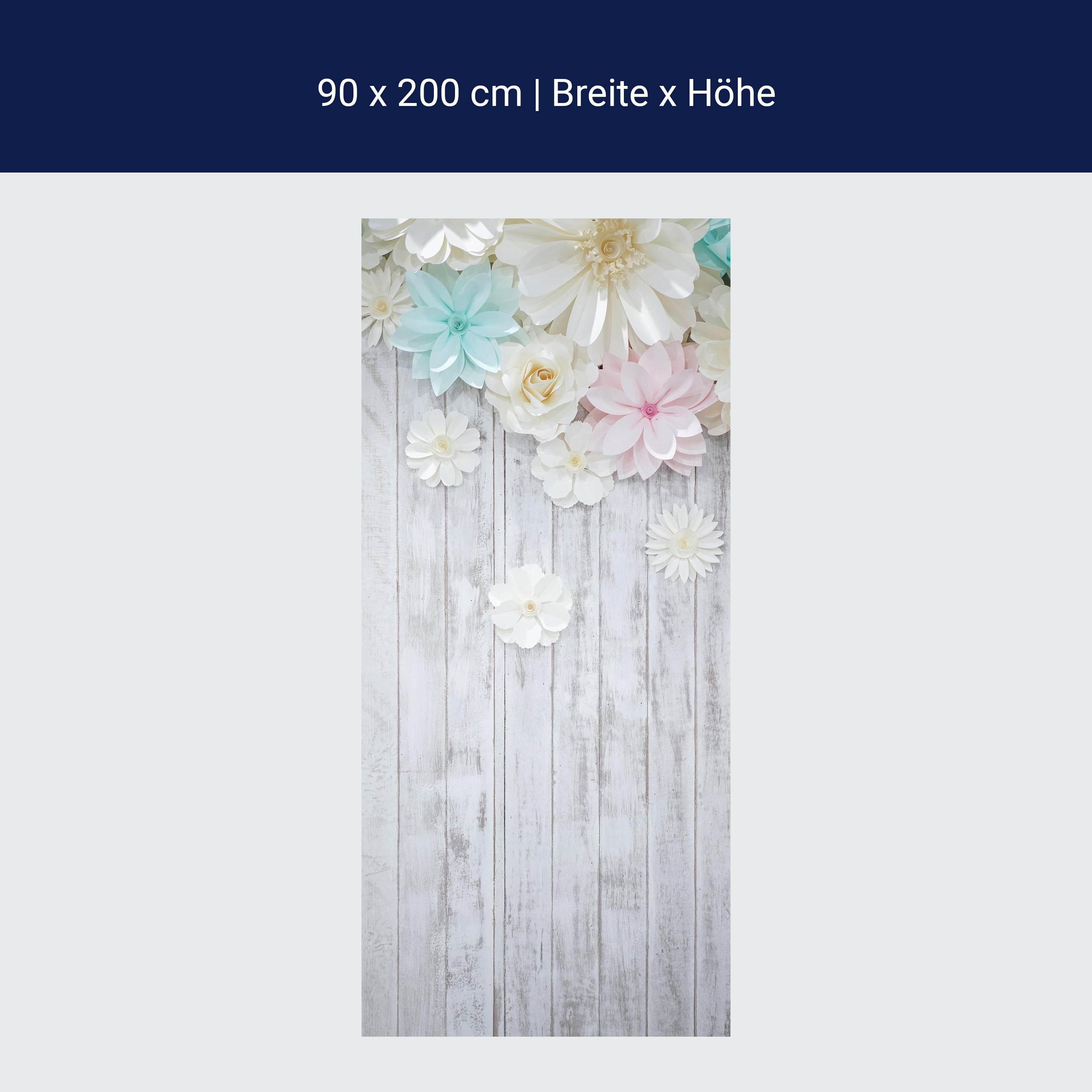 Türtapete Holz, Blüten, Blumen M1429 Türtapete Holz, Blüten, Blumen M1429
