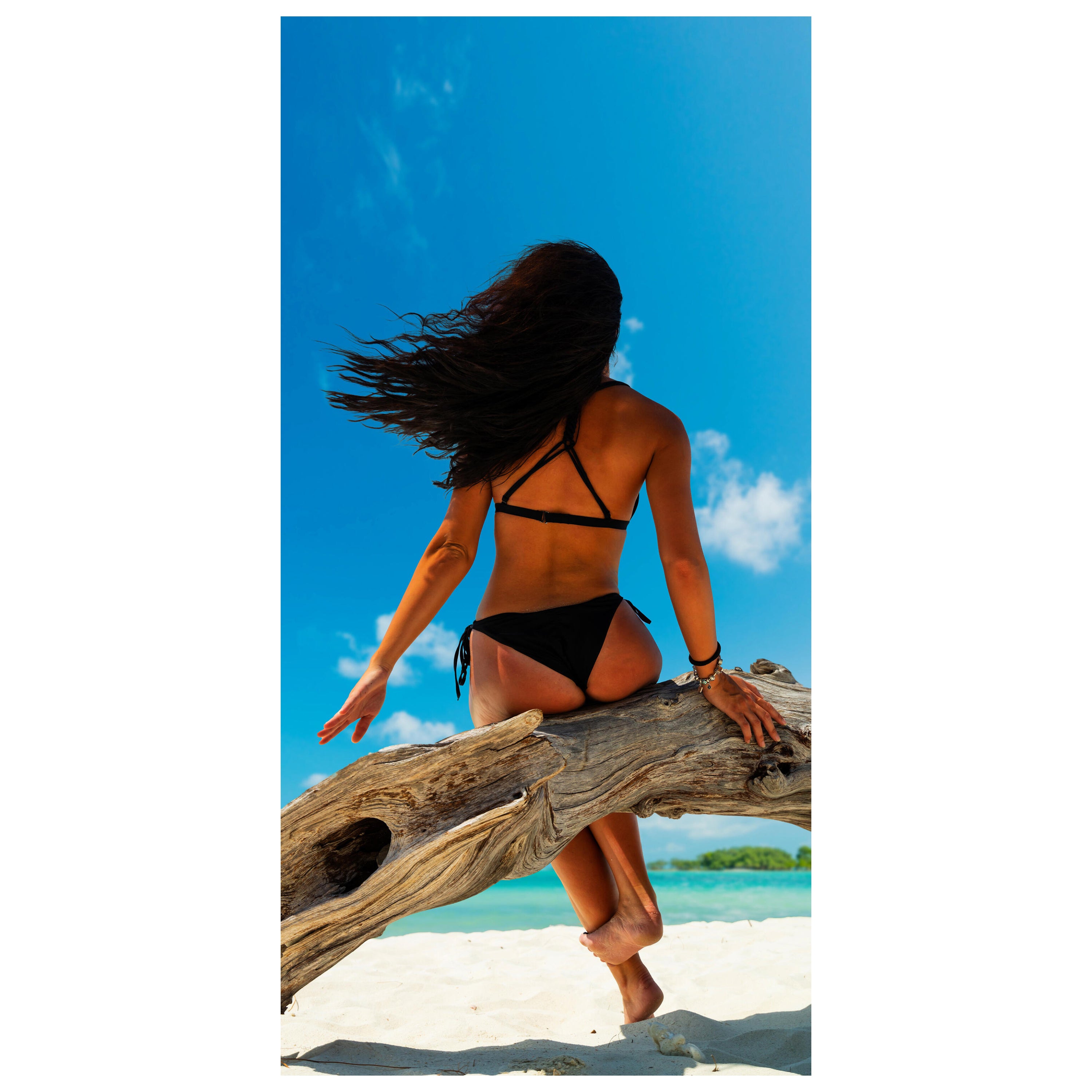 Türtapete Frau, Strand, Meer, Baum M1432 - Bild 2 Türtapete Frau, Strand, Meer, Baum M1432 - Bild 2