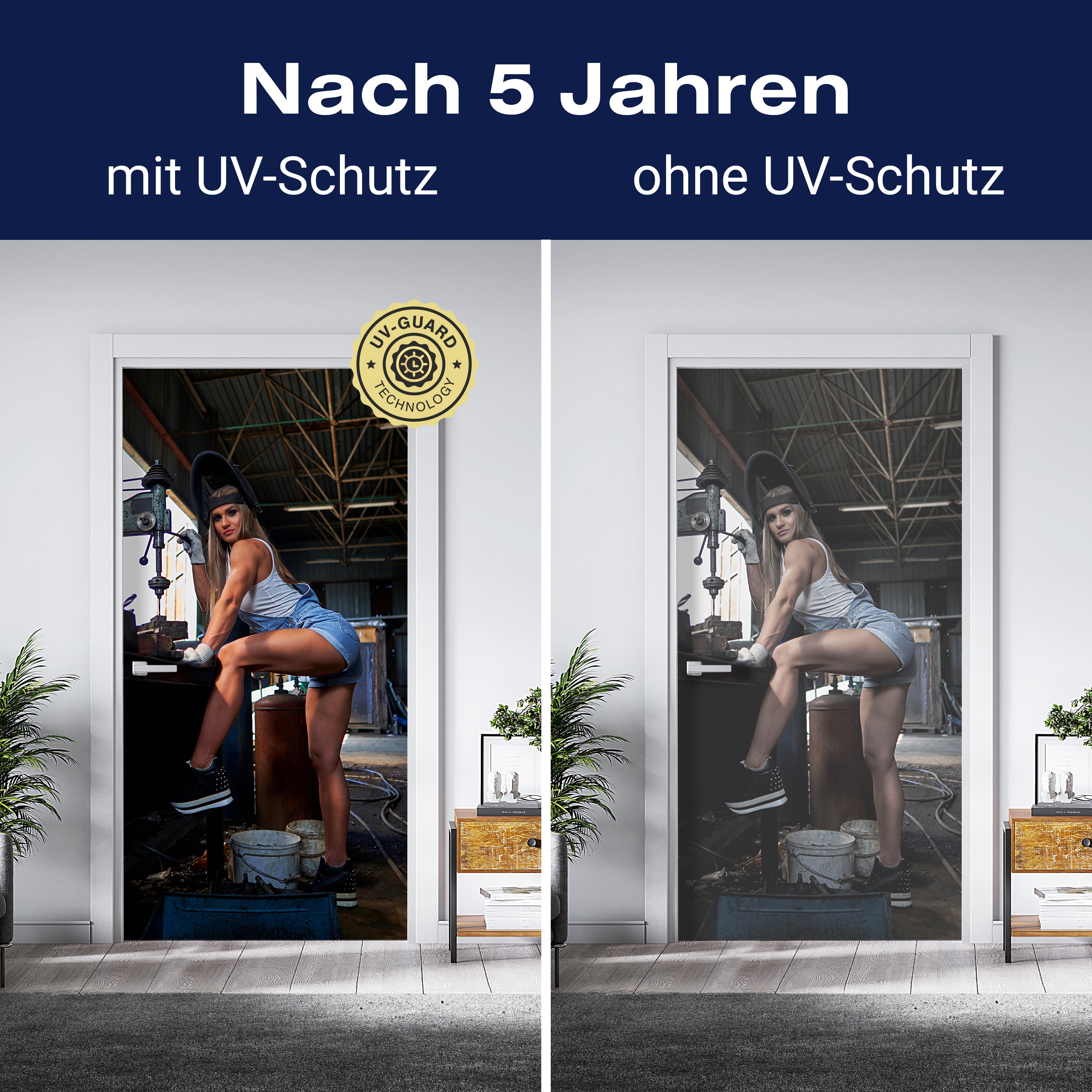 Türtapete Frau, Werkstatt, Halle M1433 - Bild 4 Türtapete Frau, Werkstatt, Halle M1433 - Bild 4