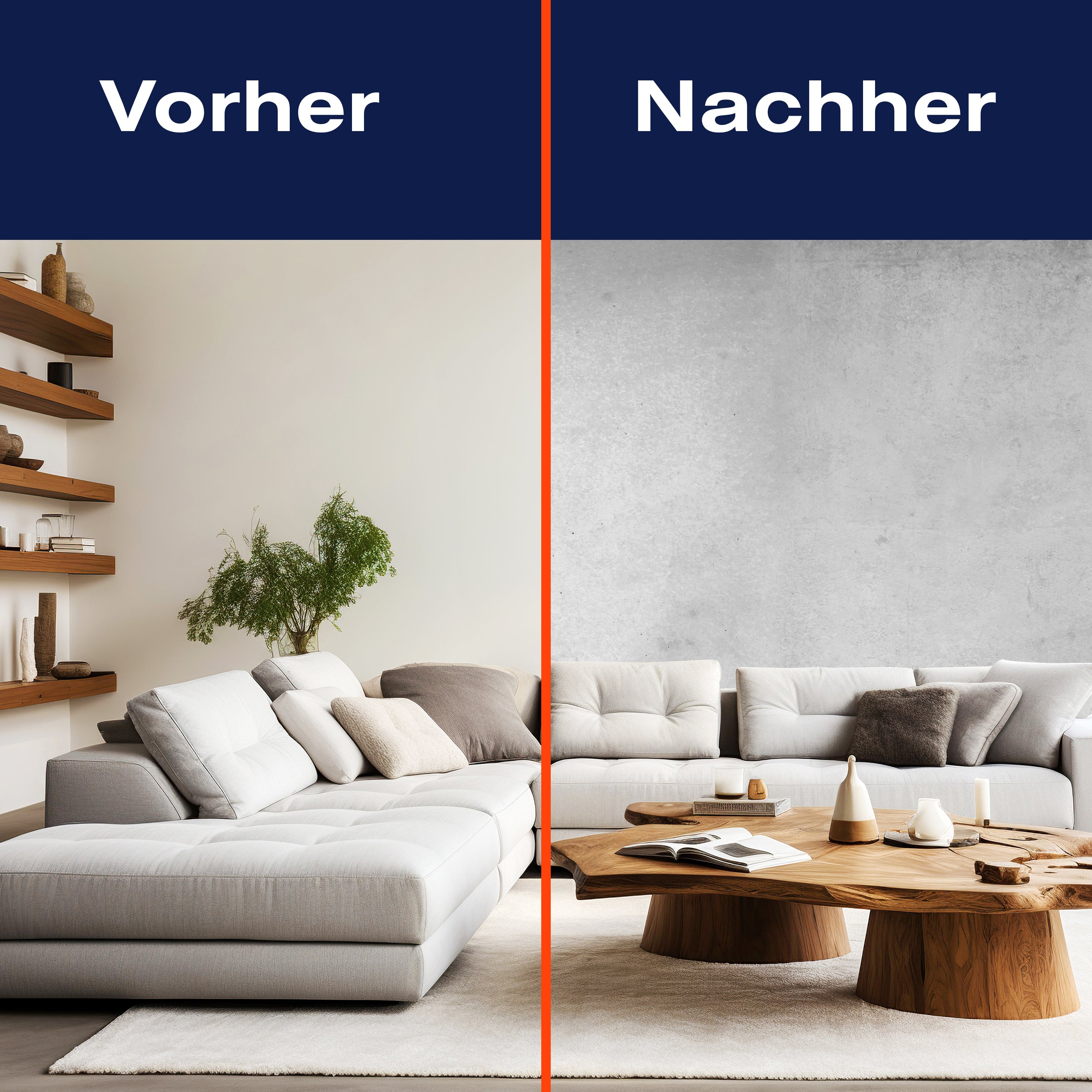 Fototapete Vintage Beton-mauer Grau M1437 - Bild 9 Fototapete Vintage Beton-mauer Grau M1437 - Bild 9