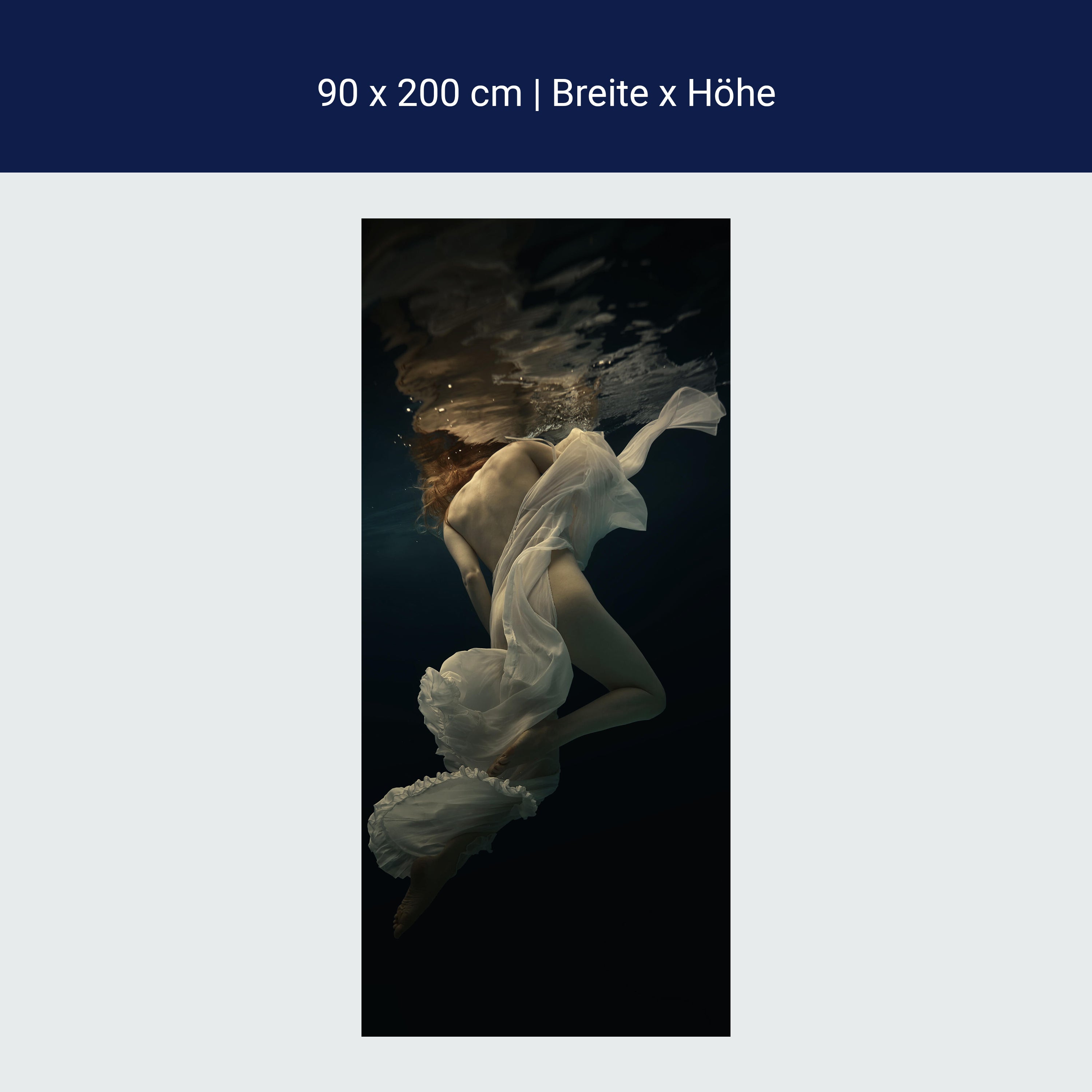 Türtapete Frau, Model, Unterwasser M1437 Türtapete Frau, Model, Unterwasser M1437