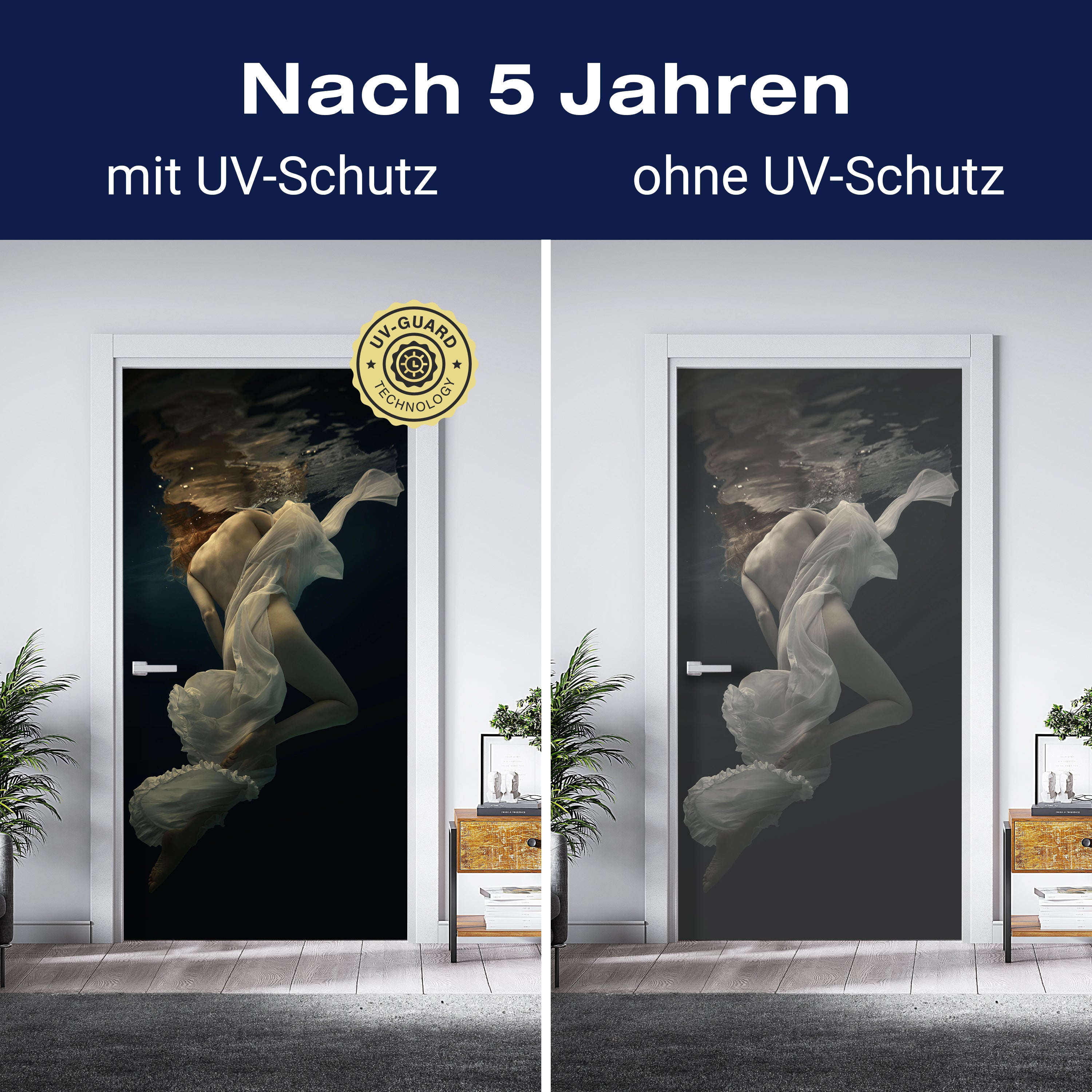 Türtapete Frau, Model, Unterwasser M1437 - Bild 4 Türtapete Frau, Model, Unterwasser M1437 - Bild 4