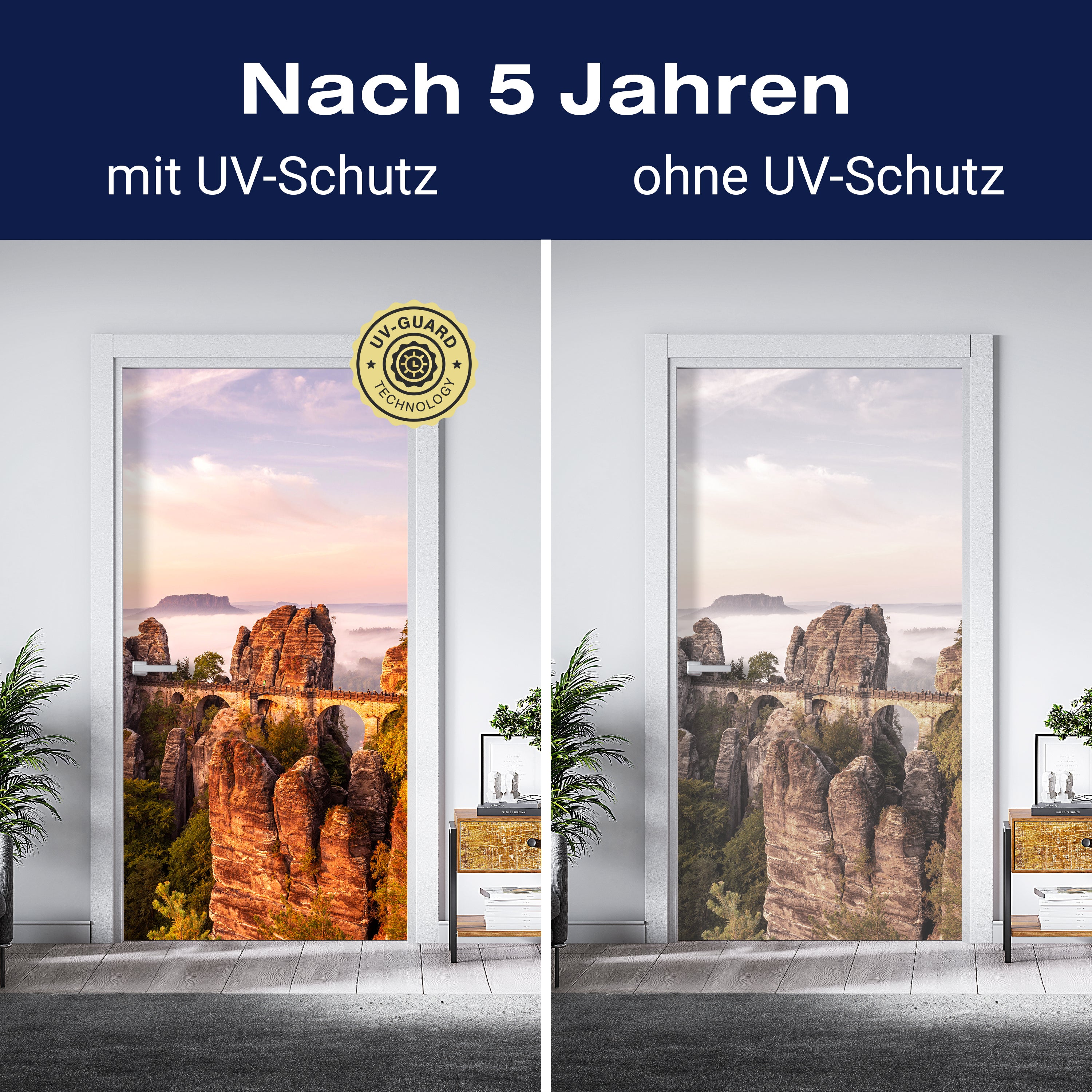 Türtapete Sächsische Schweiz, Bastei, Berge M1438 - Bild 4 Türtapete Sächsische Schweiz, Bastei, Berge M1438 - Bild 4