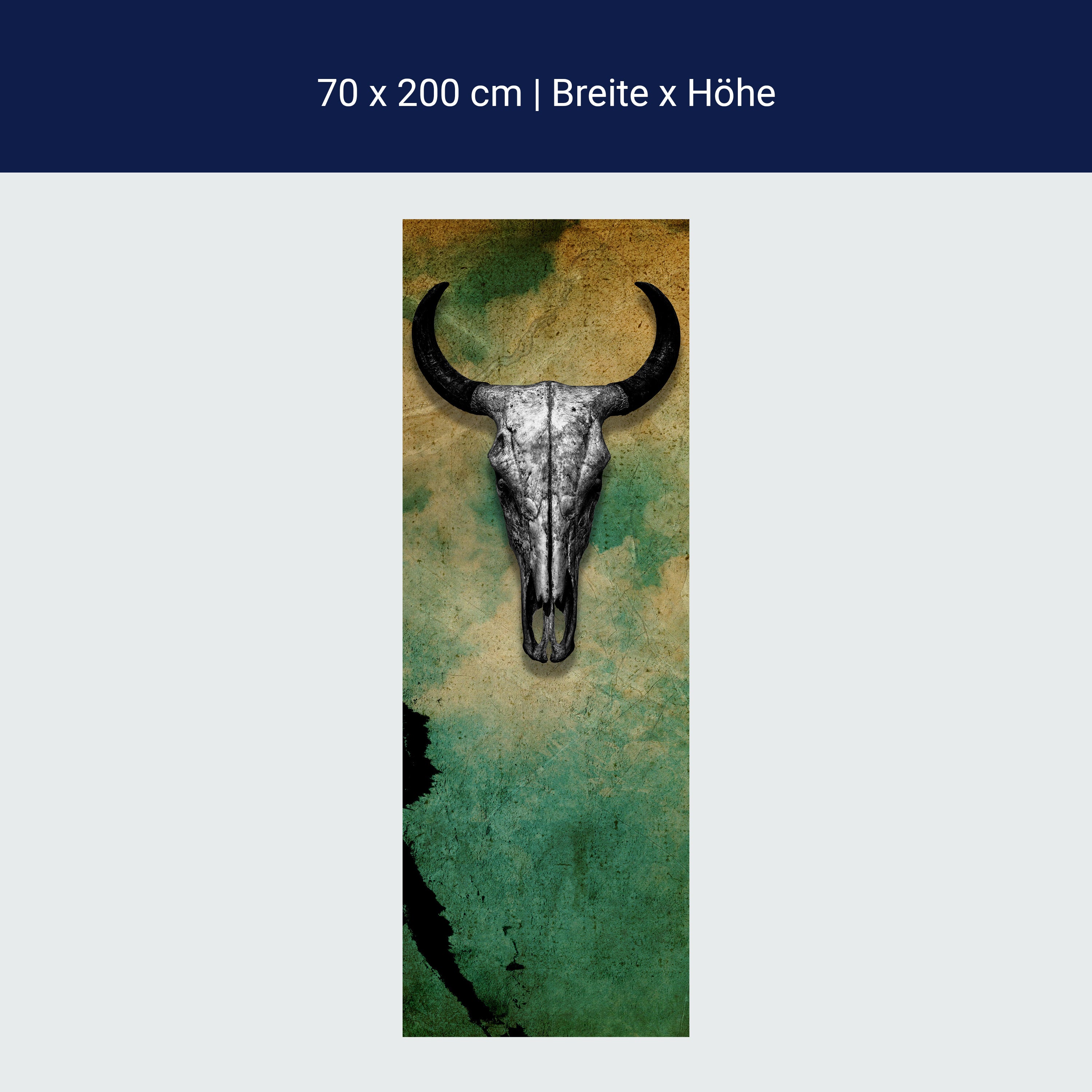 Türtapete Kuh, Totenkopf, Schädel, Western M1442 Türtapete Kuh, Totenkopf, Schädel, Western M1442