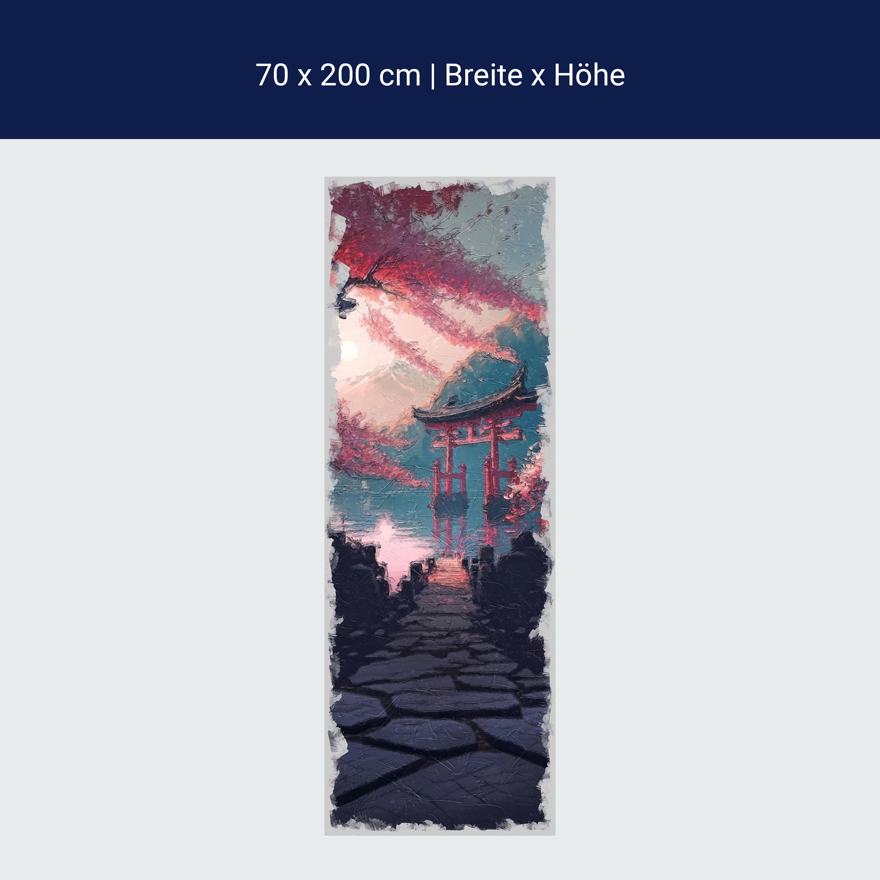 Türtapete Japan, Steg, Kirschbaum, Sakura M1447 Türtapete Japan, Steg, Kirschbaum, Sakura M1447