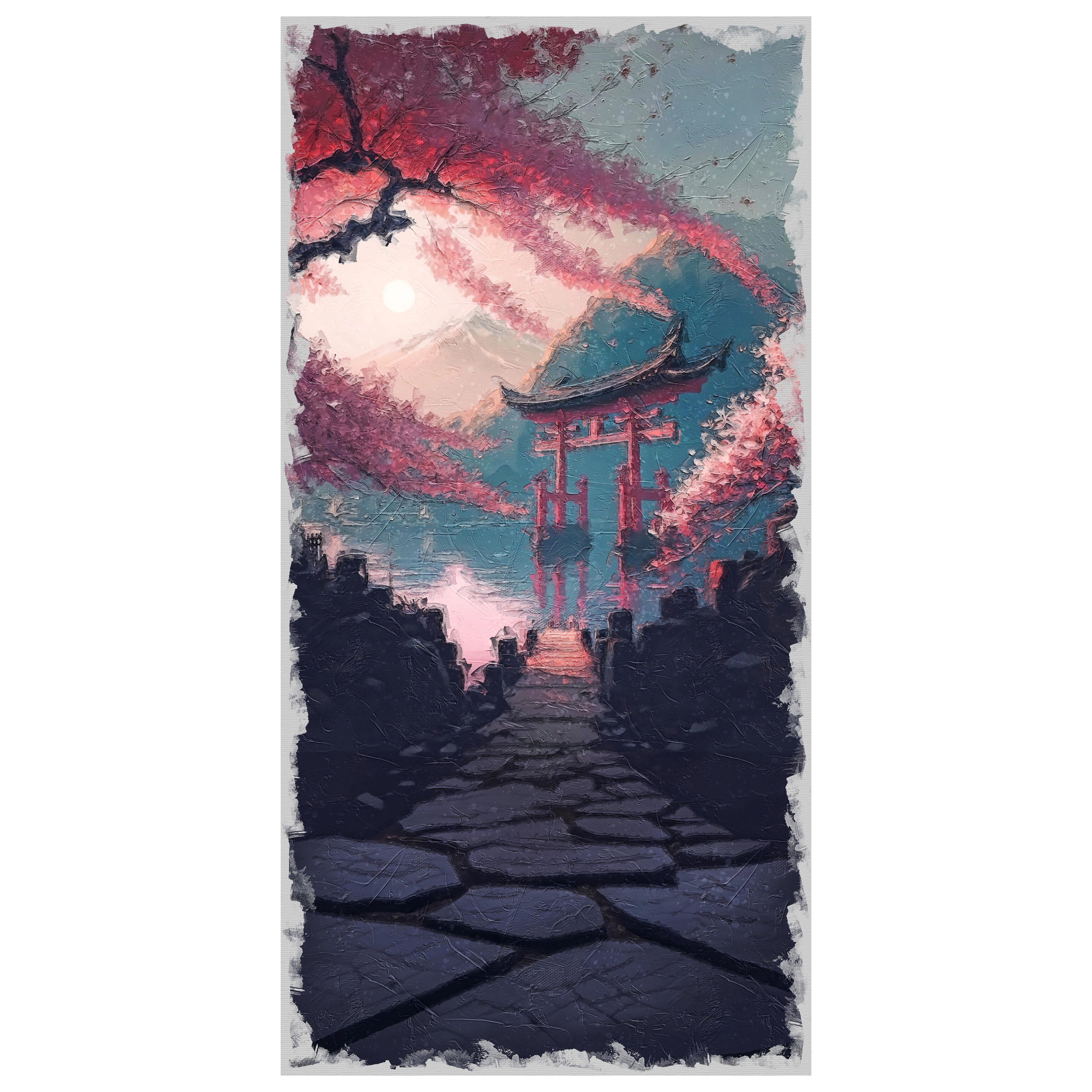 Türtapete Japan, Steg, Kirschbaum, Sakura M1447 - Bild 2 Türtapete Japan, Steg, Kirschbaum, Sakura M1447 - Bild 2