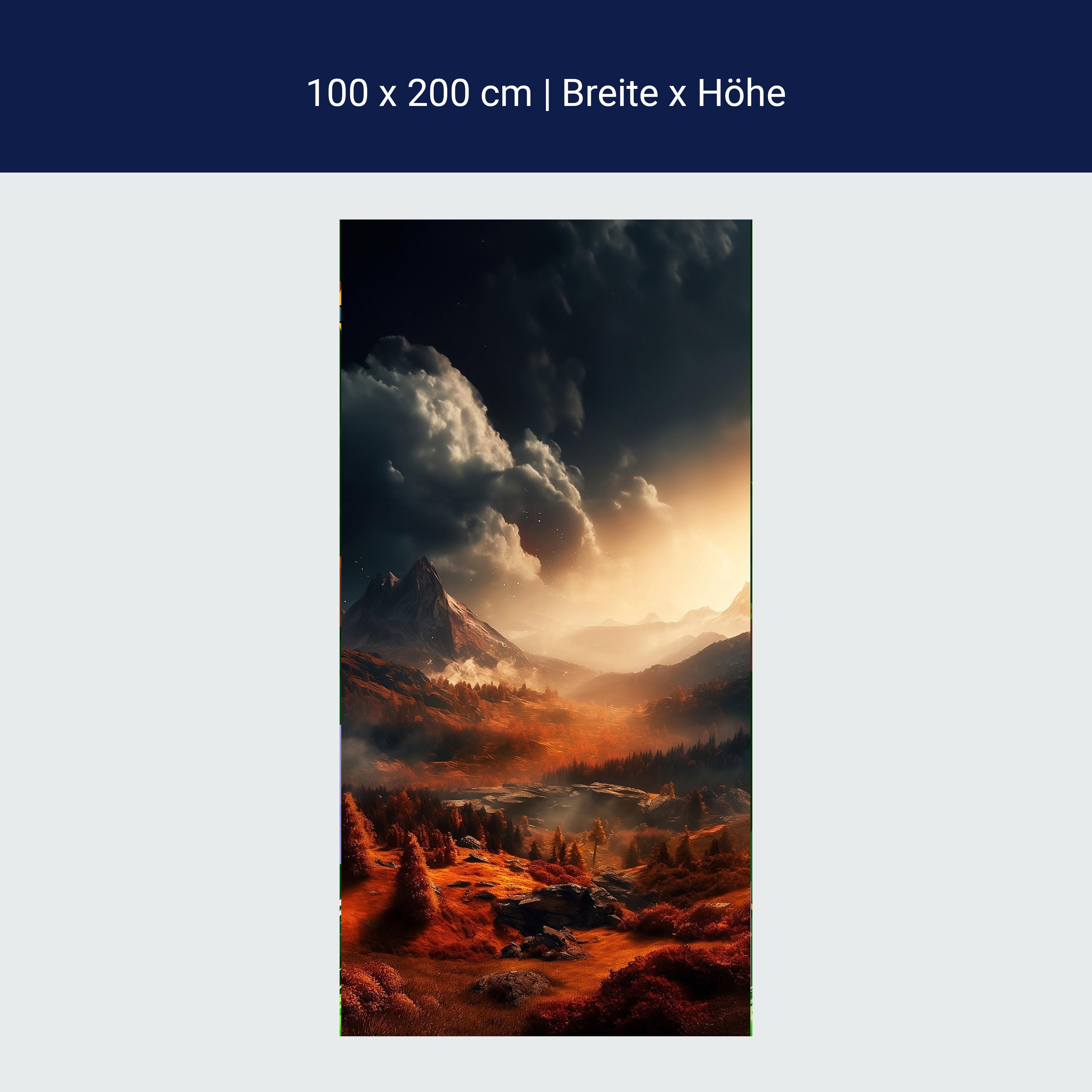 Türtapete Landschaft, Wald, Herbst, Berge M1449 Türtapete Landschaft, Wald, Herbst, Berge M1449