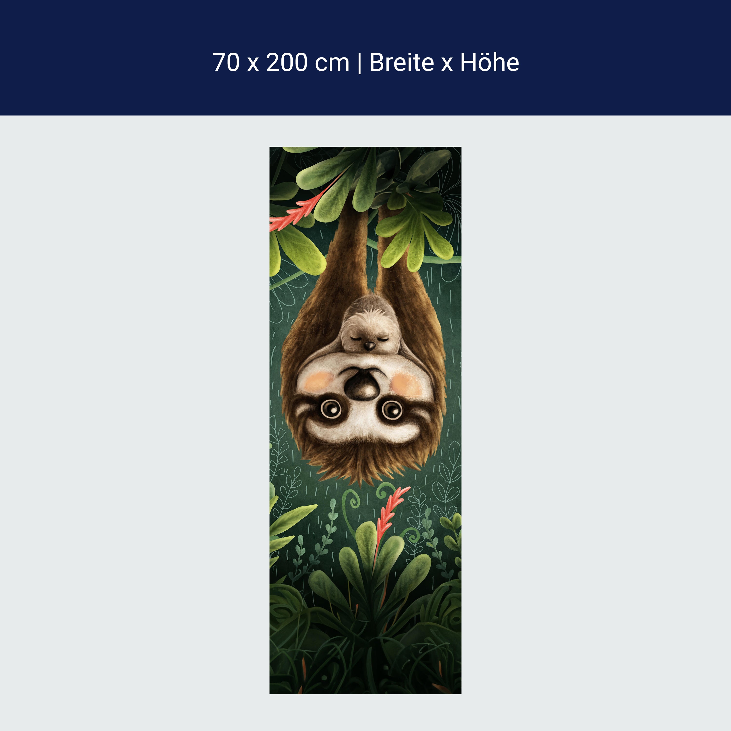 Türtapete Faultier, Illustration M1452 Türtapete Faultier, Illustration M1452