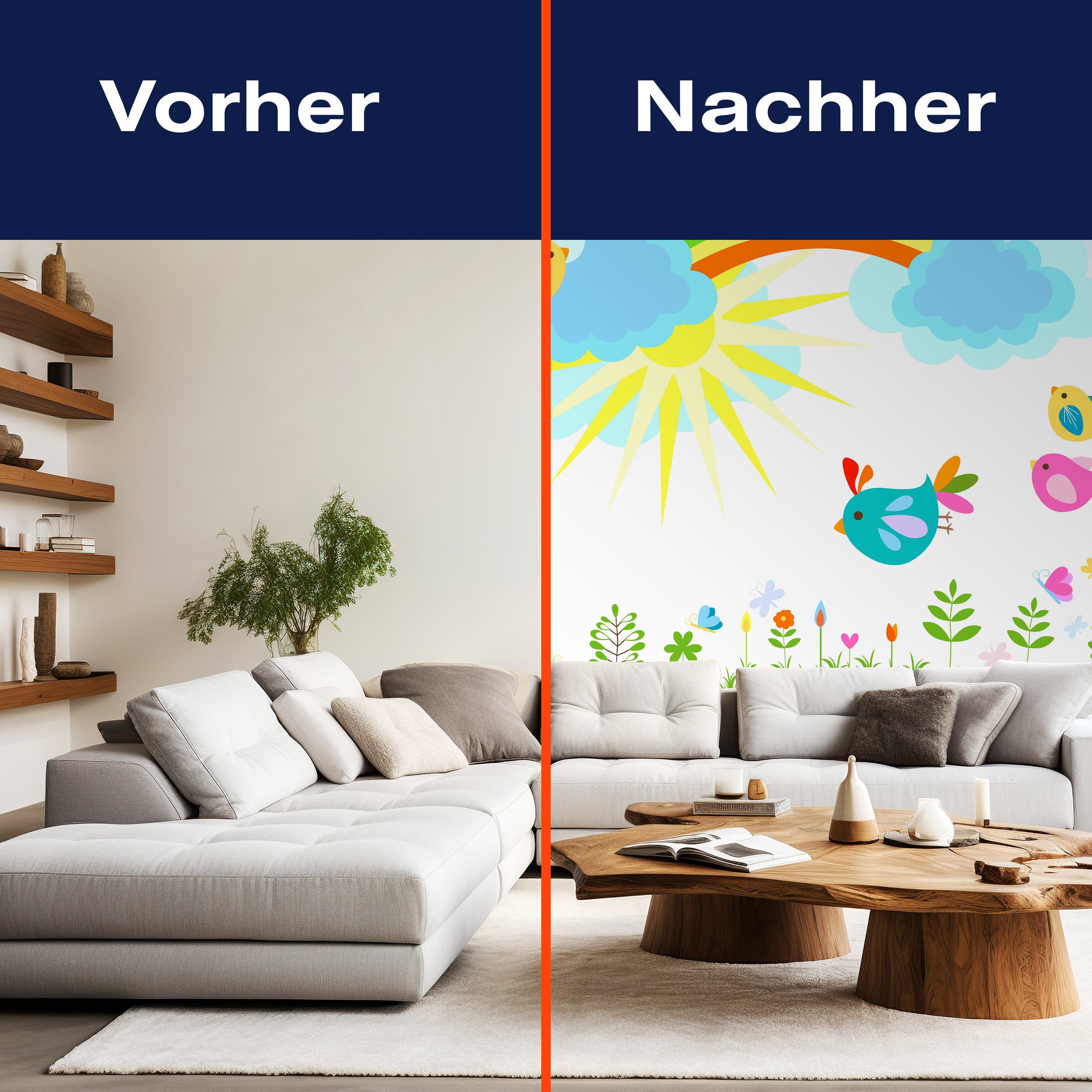 Fototapete heller Frühling Regenbogen M1464 - Bild 9 Fototapete heller Frühling Regenbogen M1464 - Bild 9